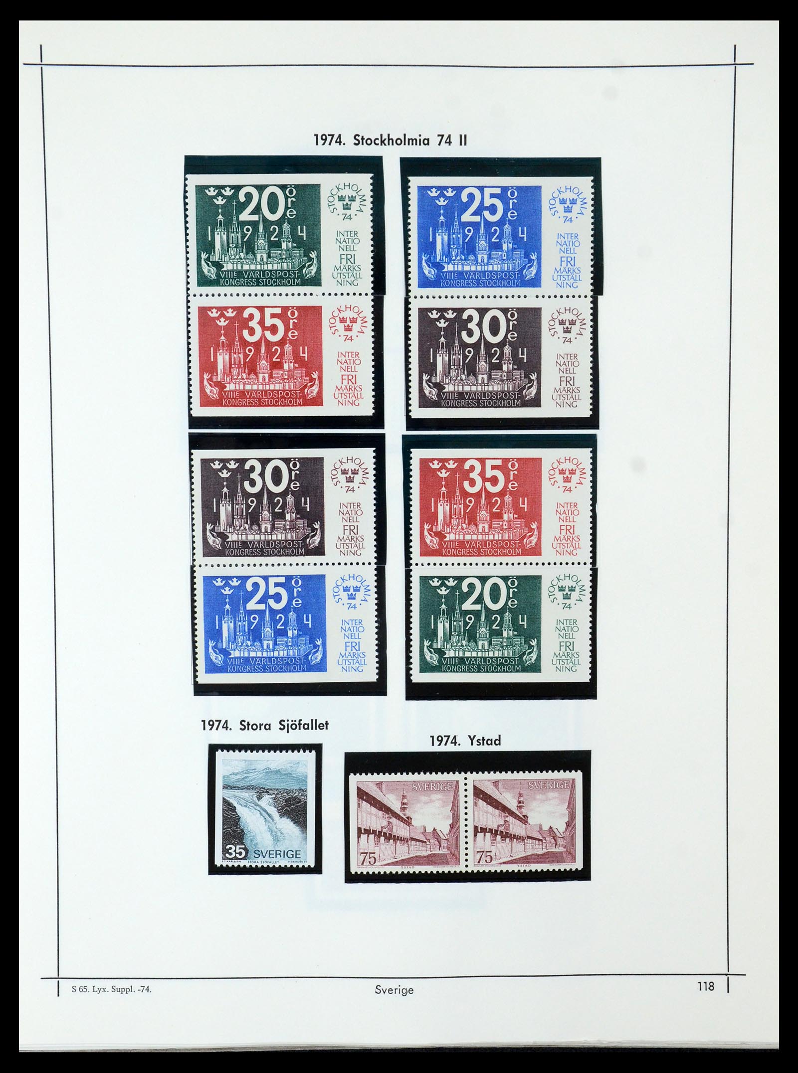 35564 113 - Postzegelverzameling 35564 Zweden 1855-2001.