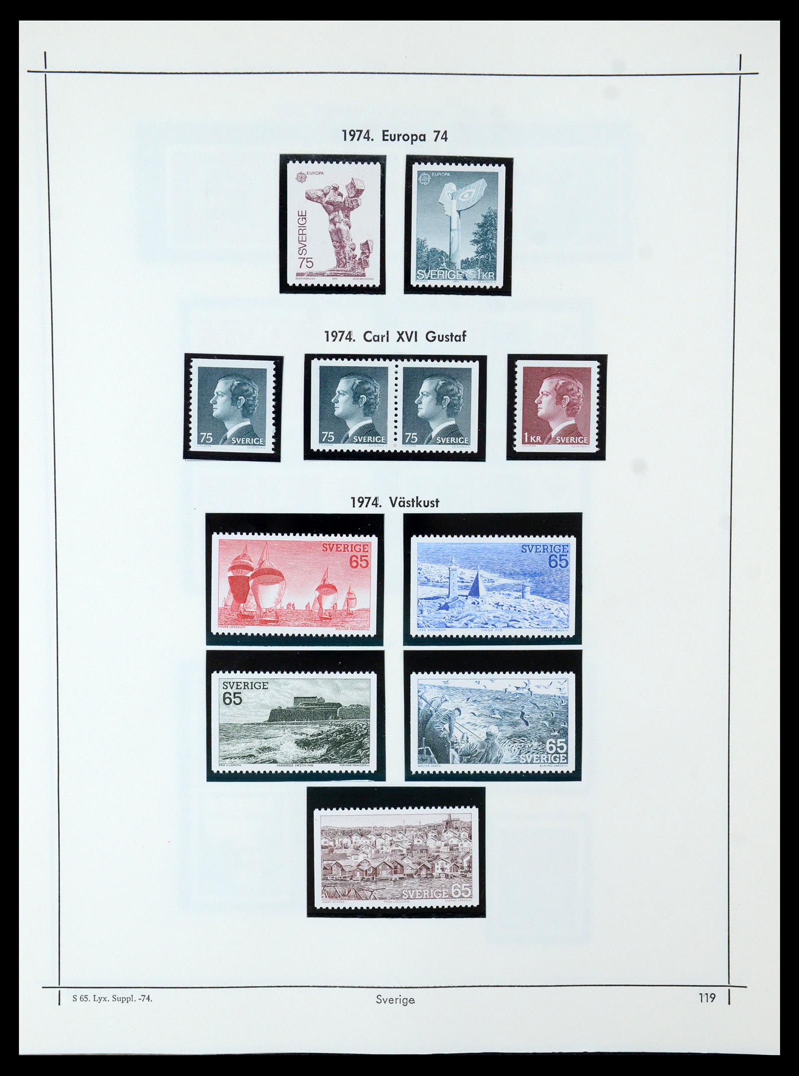 35564 114 - Postzegelverzameling 35564 Zweden 1855-2001.