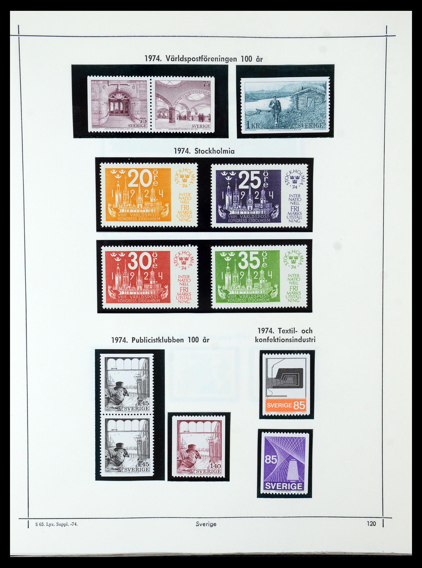 35564 115 - Postzegelverzameling 35564 Zweden 1855-2001.