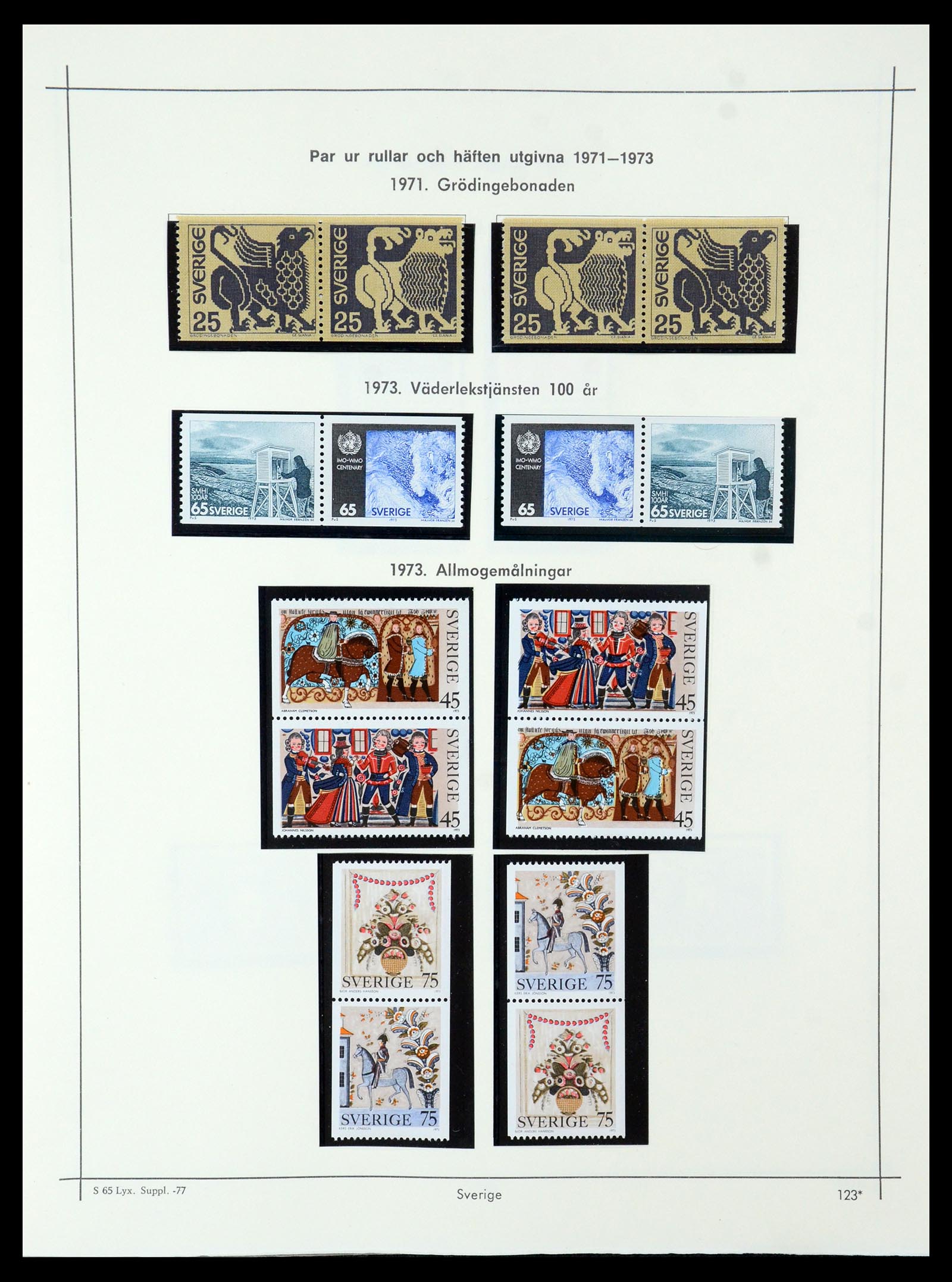 35564 118 - Postzegelverzameling 35564 Zweden 1855-2001.