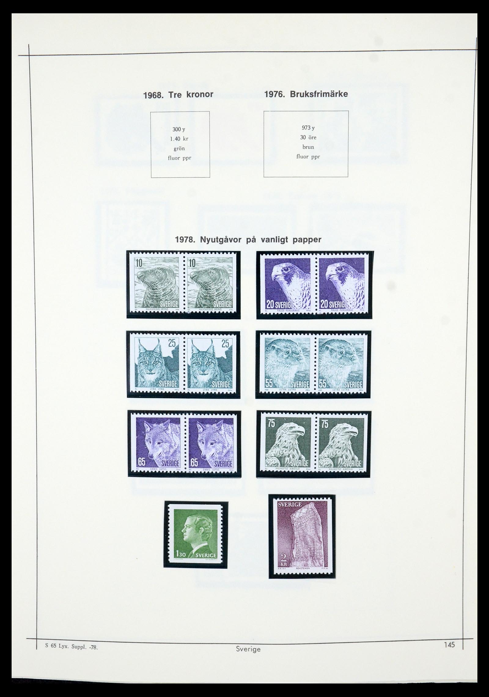 35564 141 - Postzegelverzameling 35564 Zweden 1855-2001.