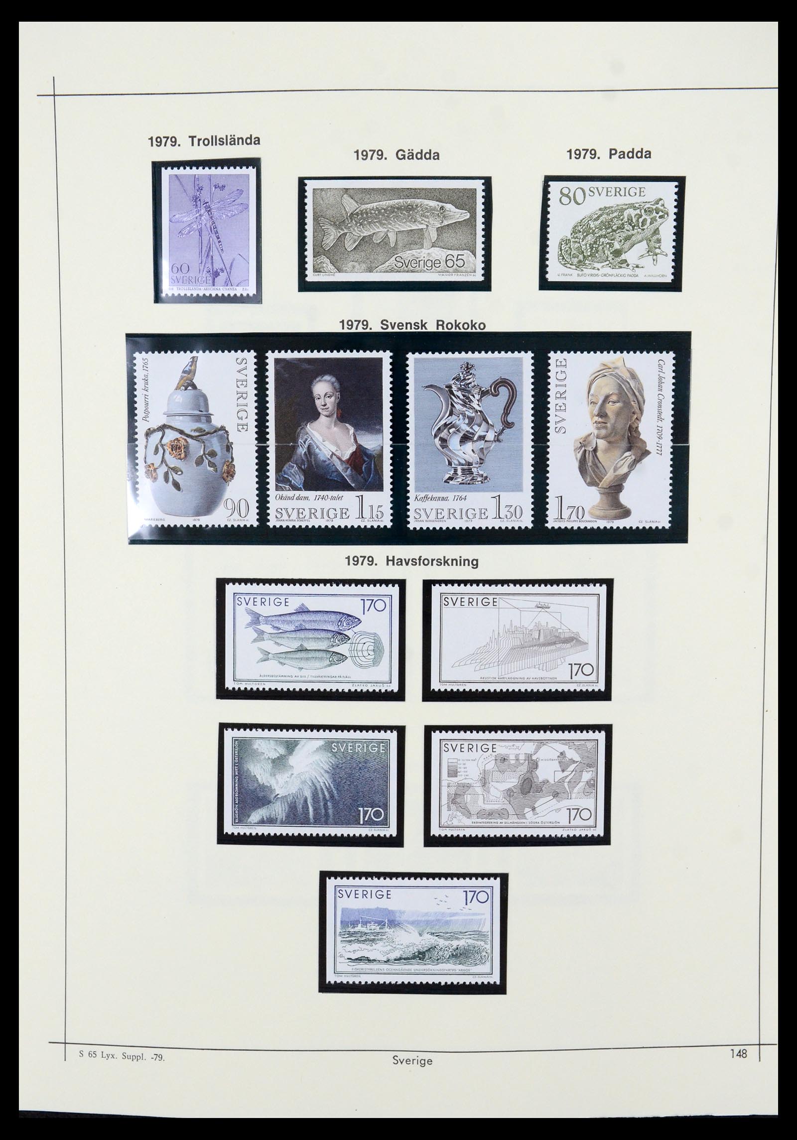35564 144 - Postzegelverzameling 35564 Zweden 1855-2001.