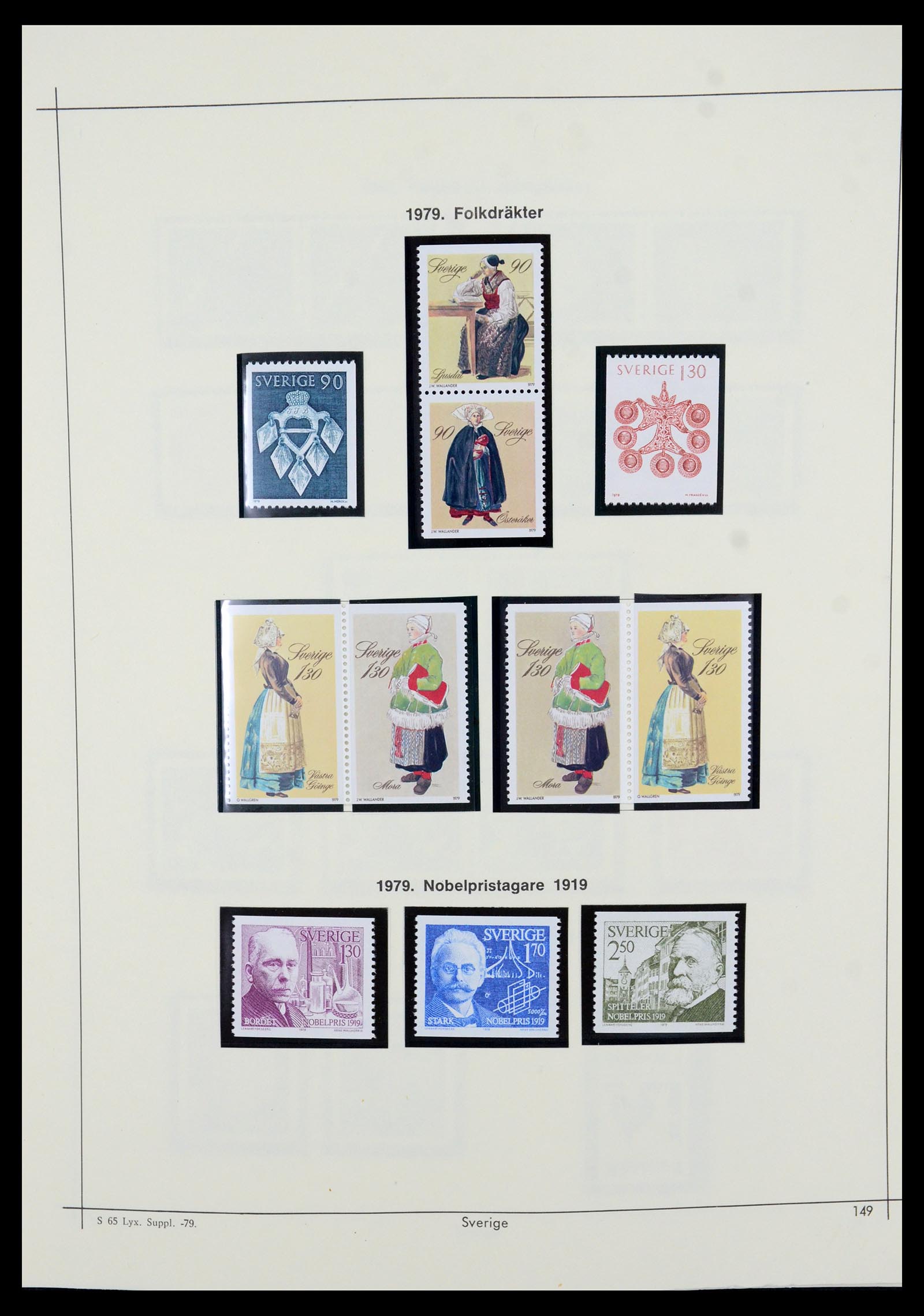 35564 145 - Postzegelverzameling 35564 Zweden 1855-2001.