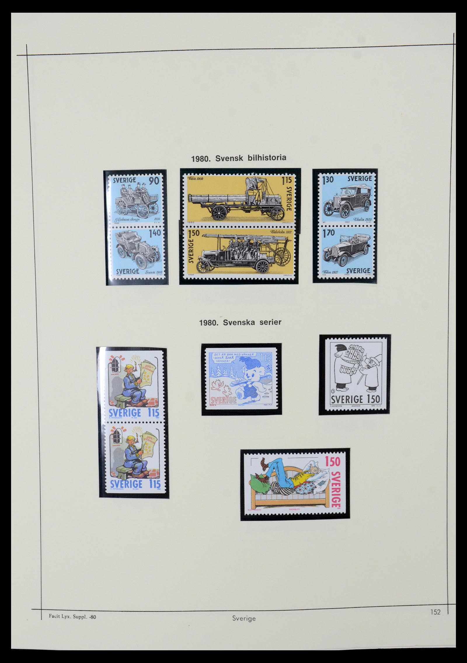 35564 148 - Postzegelverzameling 35564 Zweden 1855-2001.
