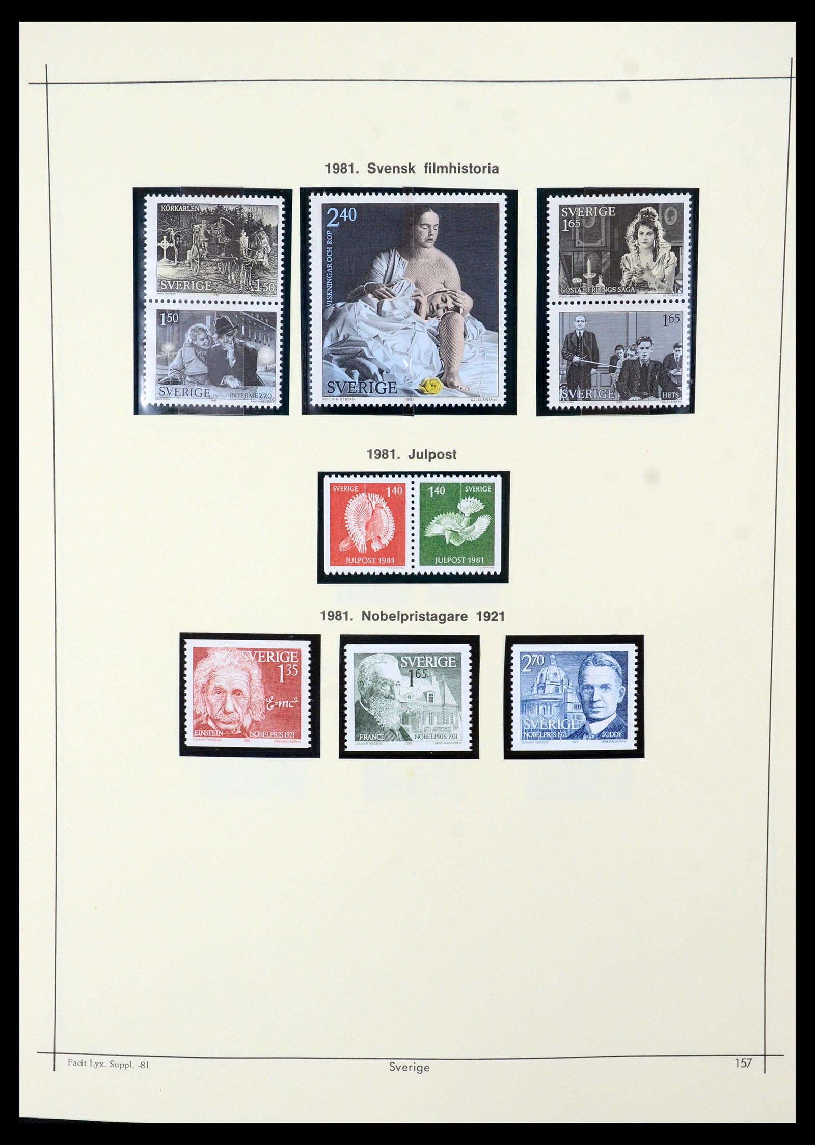 35564 153 - Postzegelverzameling 35564 Zweden 1855-2001.