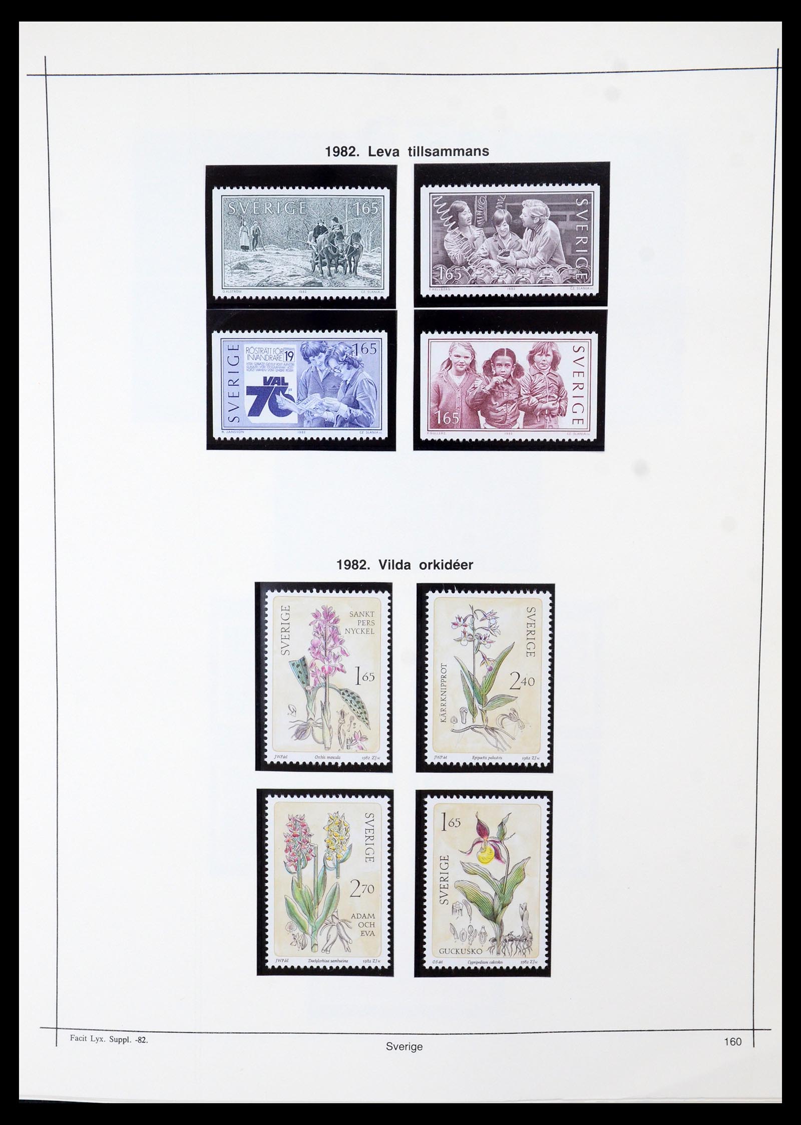 35564 156 - Postzegelverzameling 35564 Zweden 1855-2001.