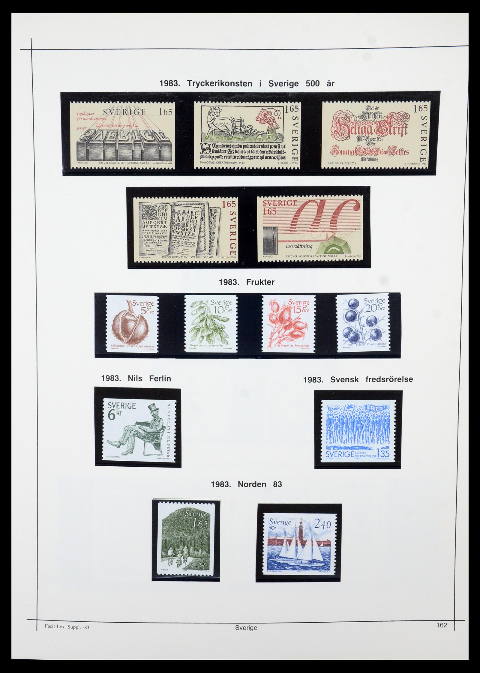 35564 158 - Postzegelverzameling 35564 Zweden 1855-2001.