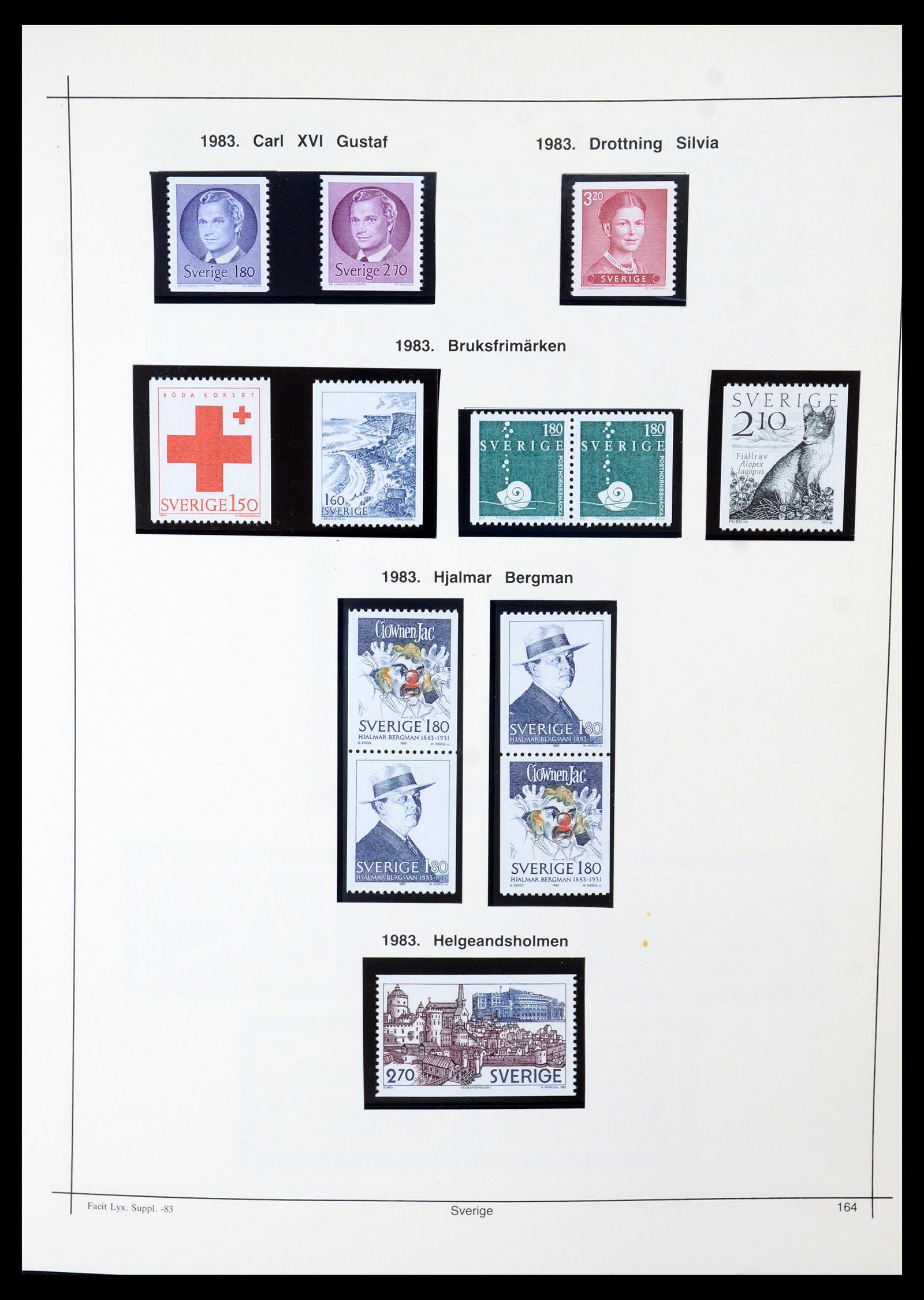 35564 160 - Postzegelverzameling 35564 Zweden 1855-2001.