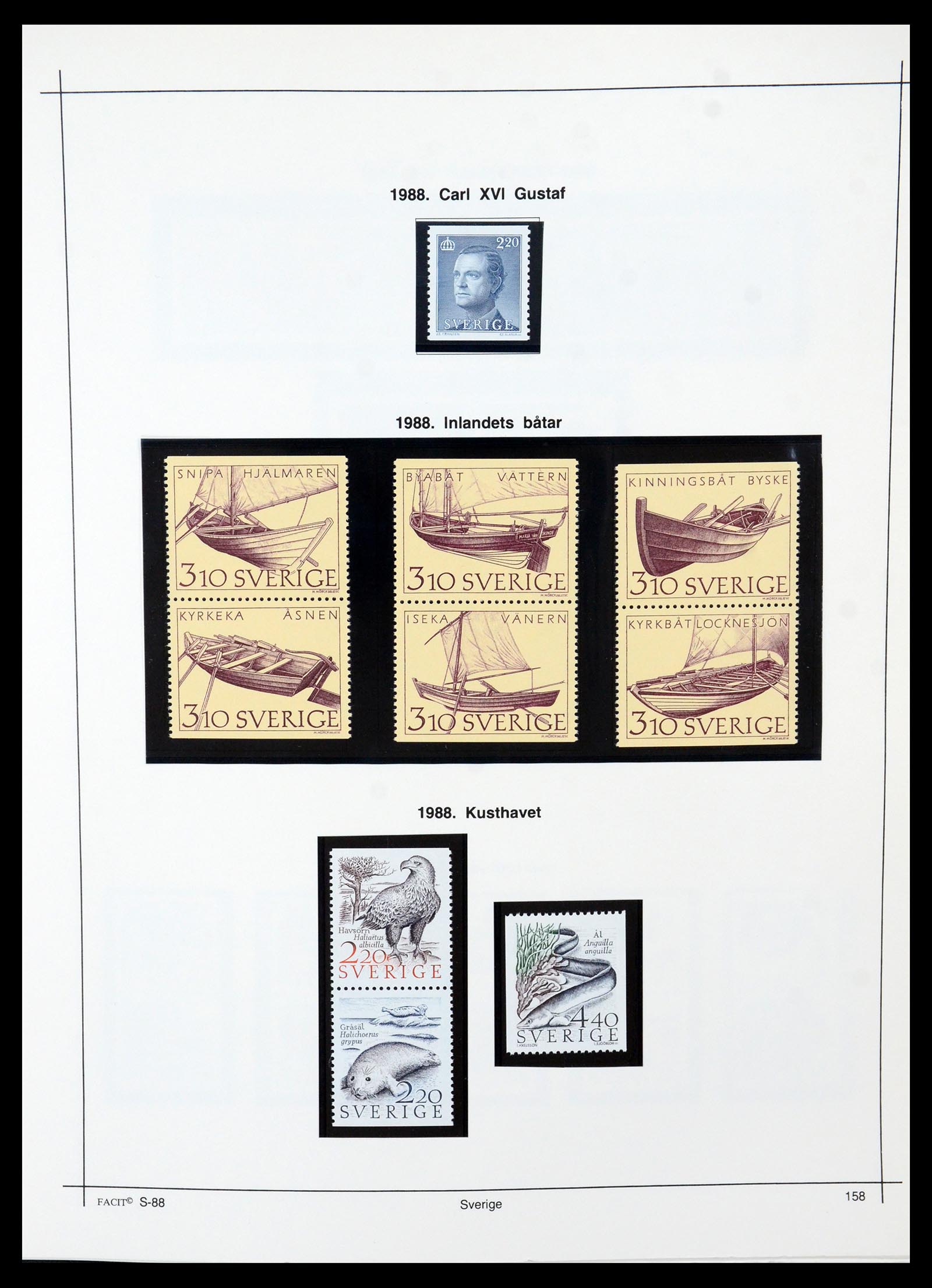 35564 182 - Postzegelverzameling 35564 Zweden 1855-2001.