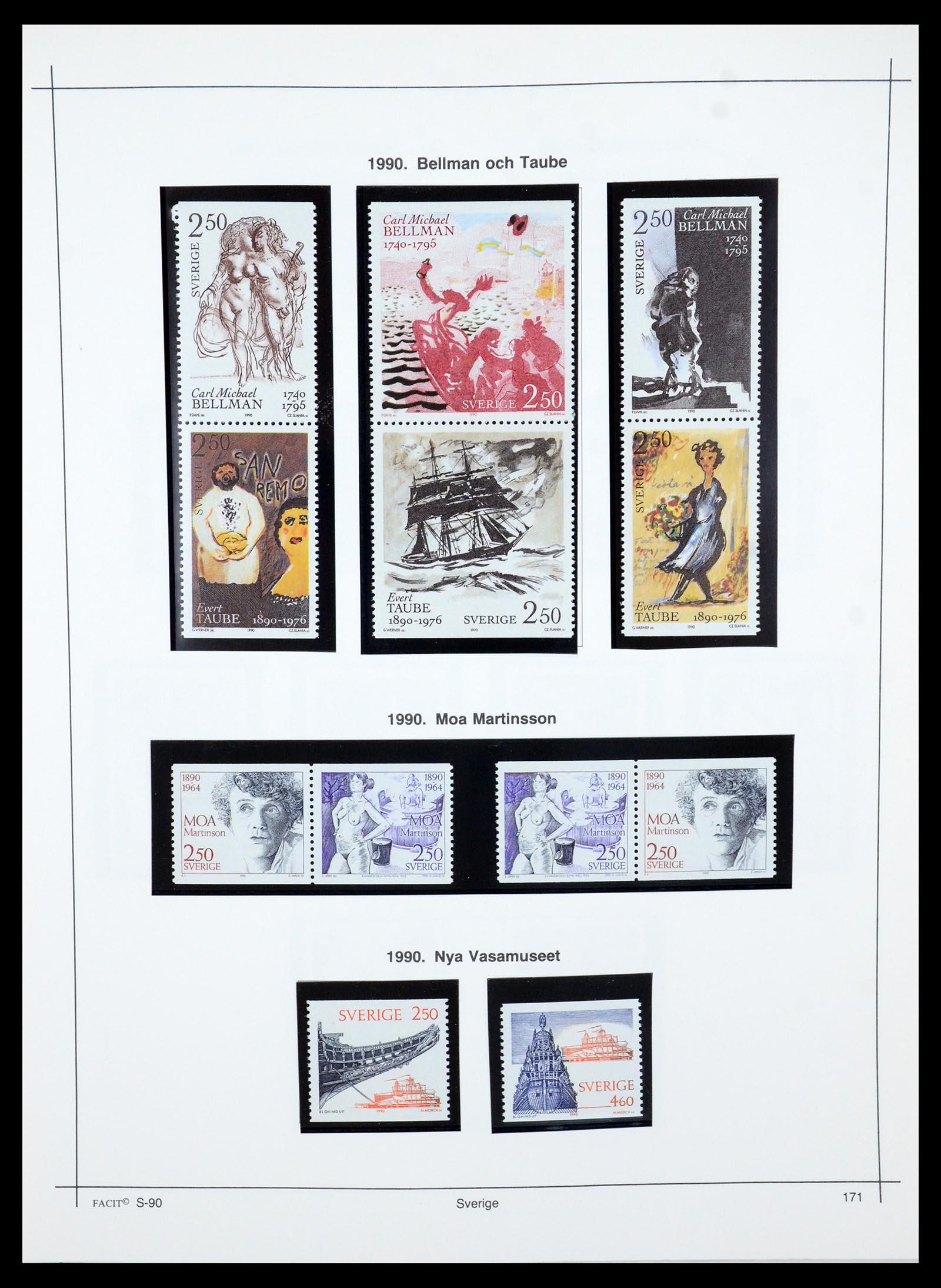 35564 195 - Postzegelverzameling 35564 Zweden 1855-2001.