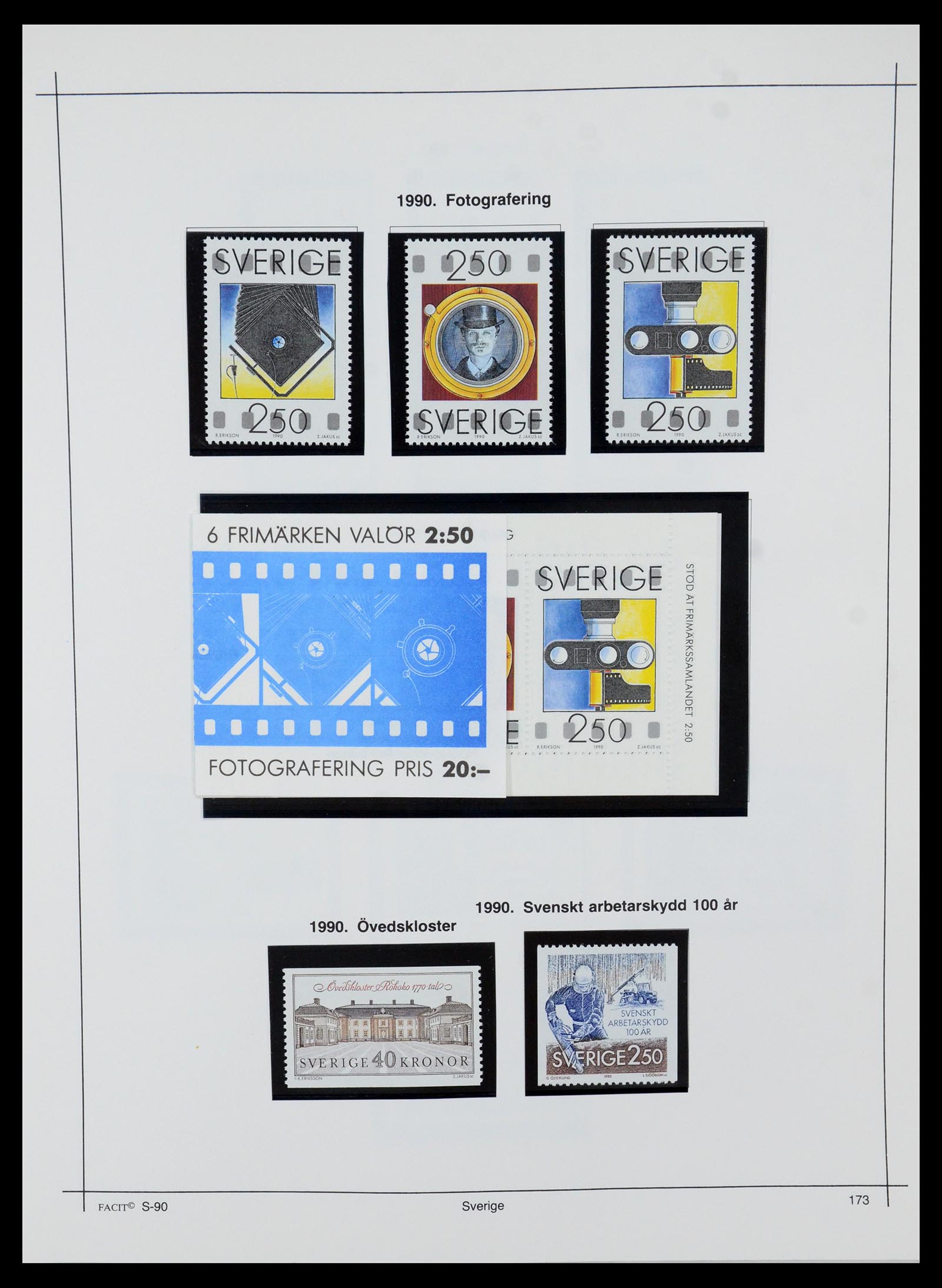 35564 197 - Postzegelverzameling 35564 Zweden 1855-2001.