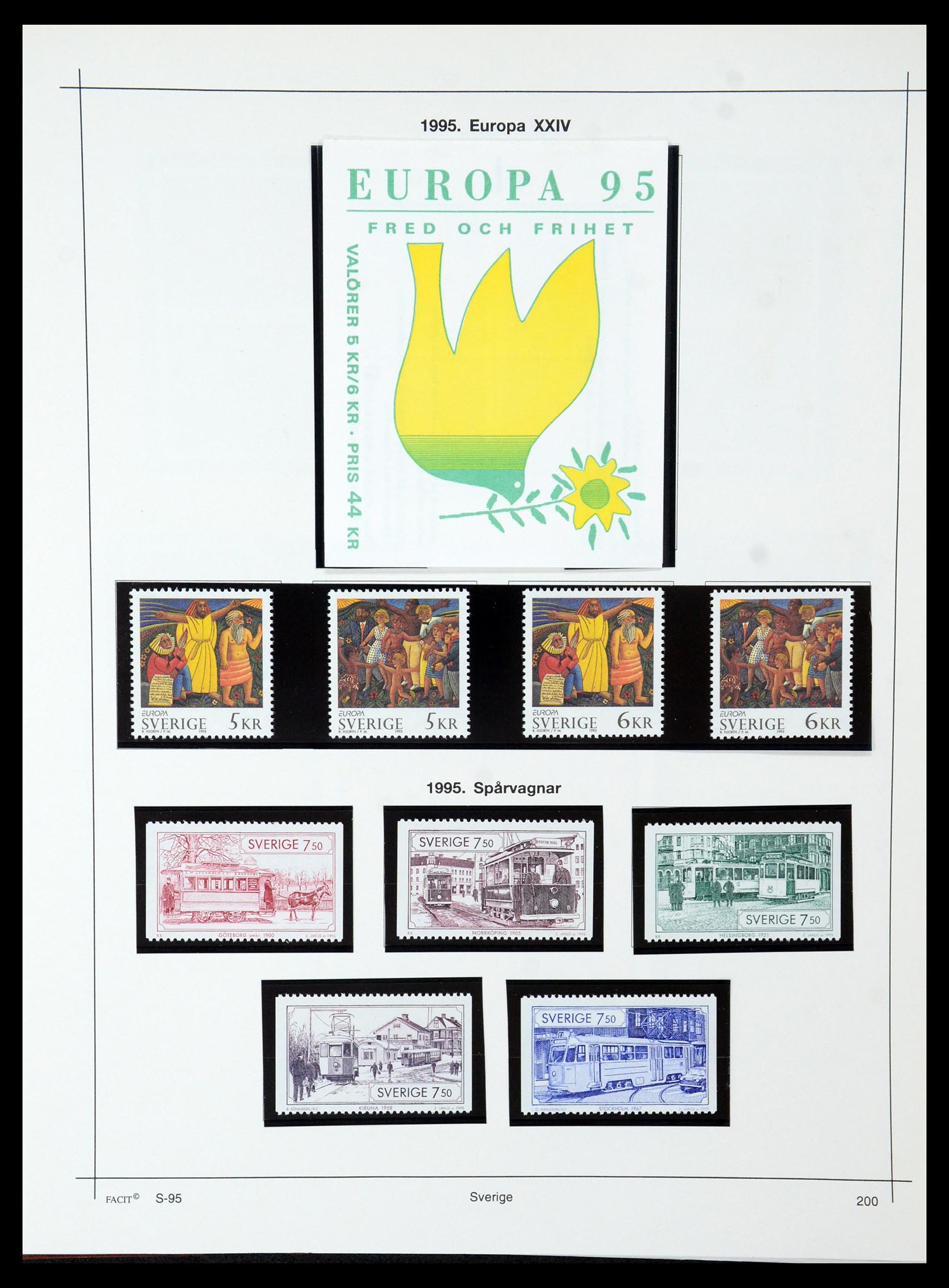 35564 224 - Postzegelverzameling 35564 Zweden 1855-2001.