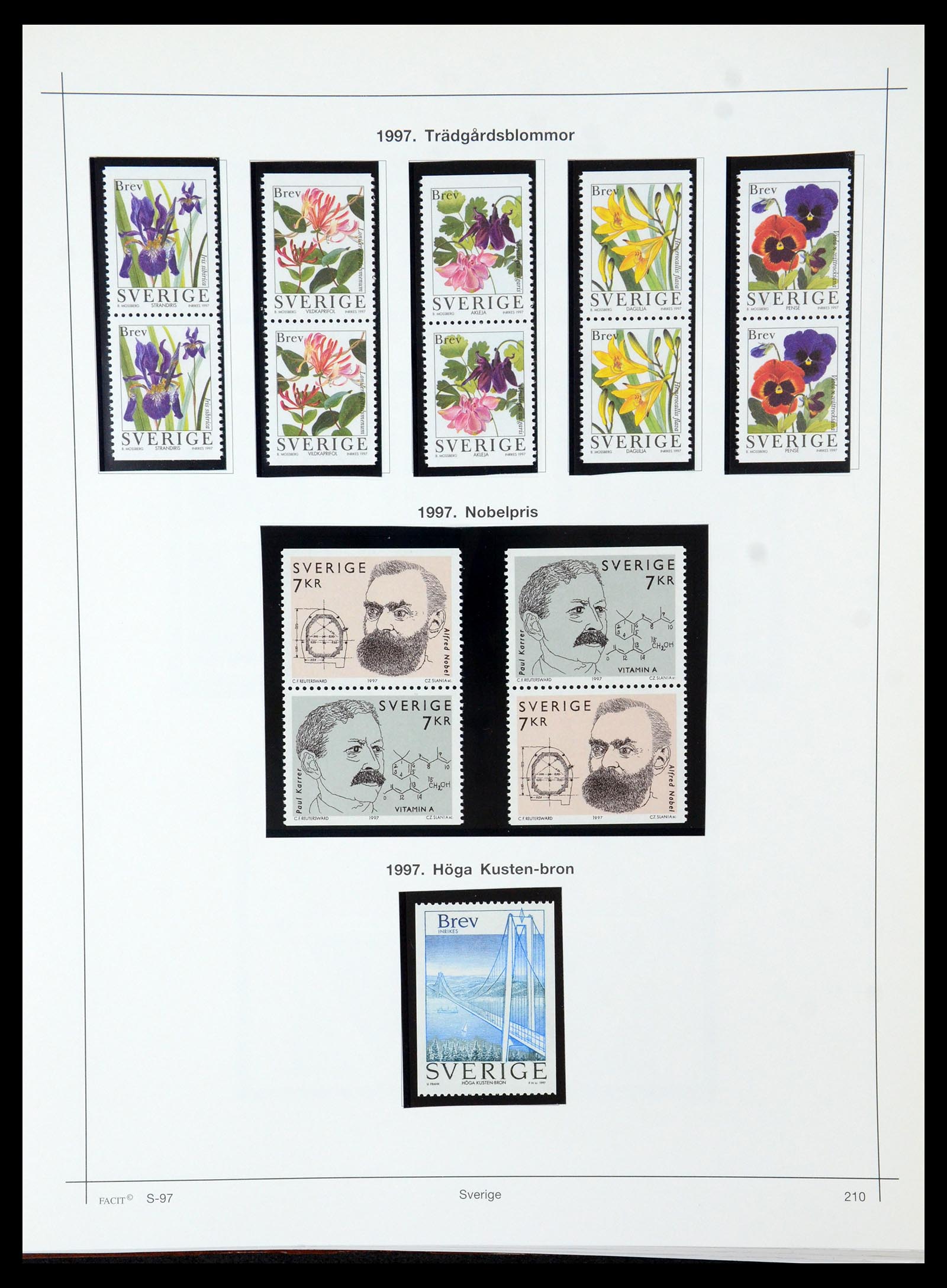 35564 234 - Postzegelverzameling 35564 Zweden 1855-2001.