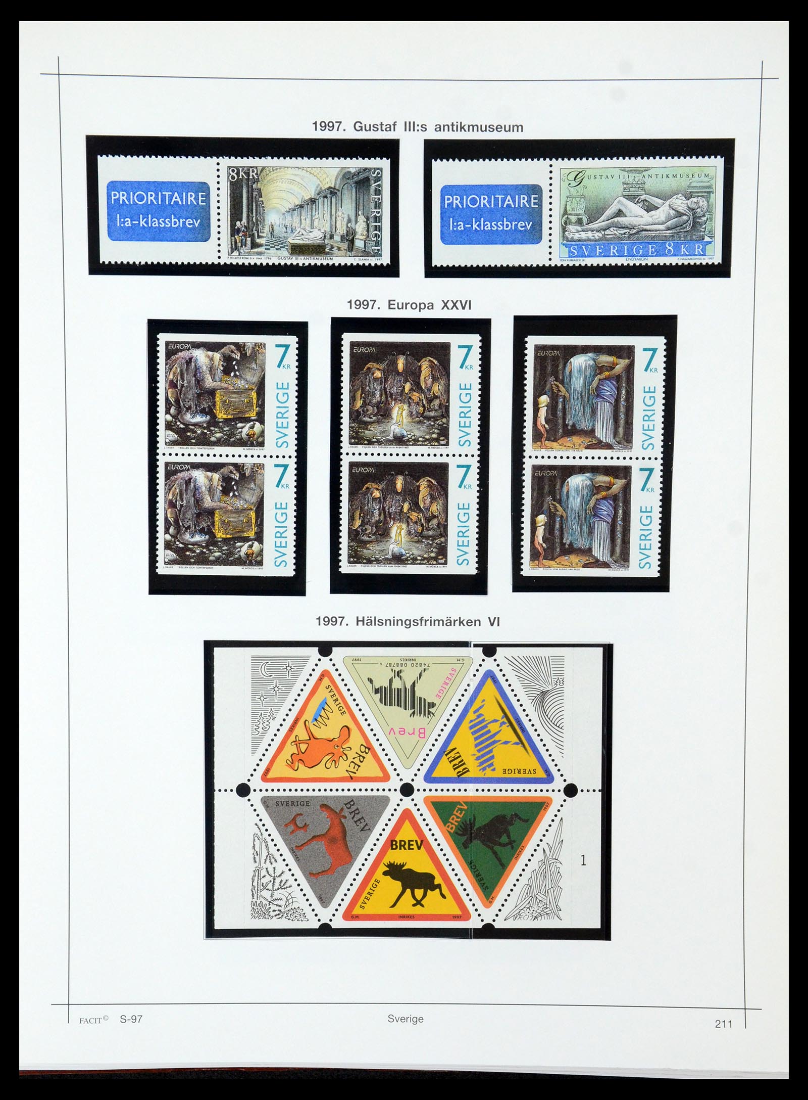 35564 235 - Postzegelverzameling 35564 Zweden 1855-2001.