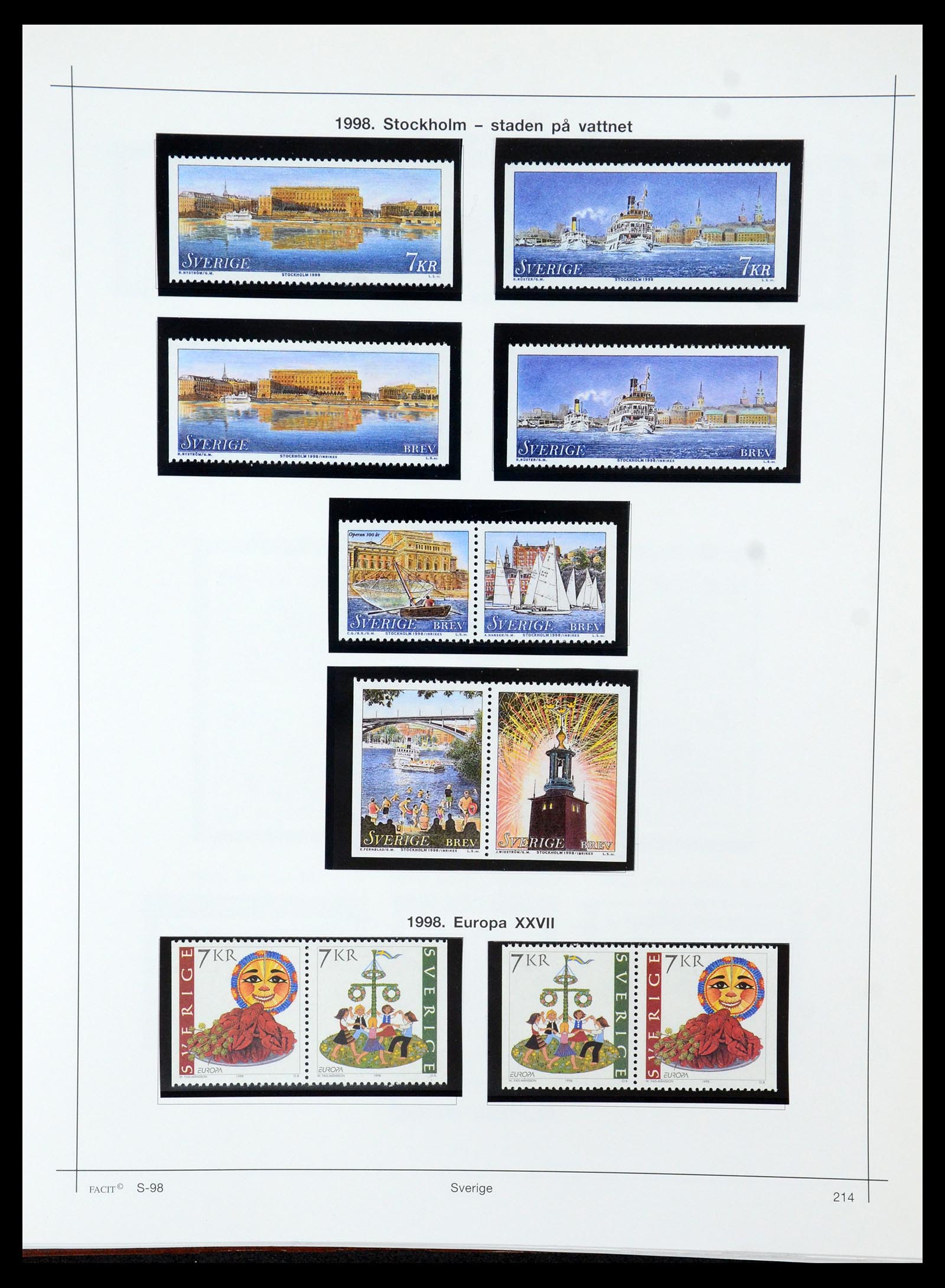 35564 238 - Postzegelverzameling 35564 Zweden 1855-2001.
