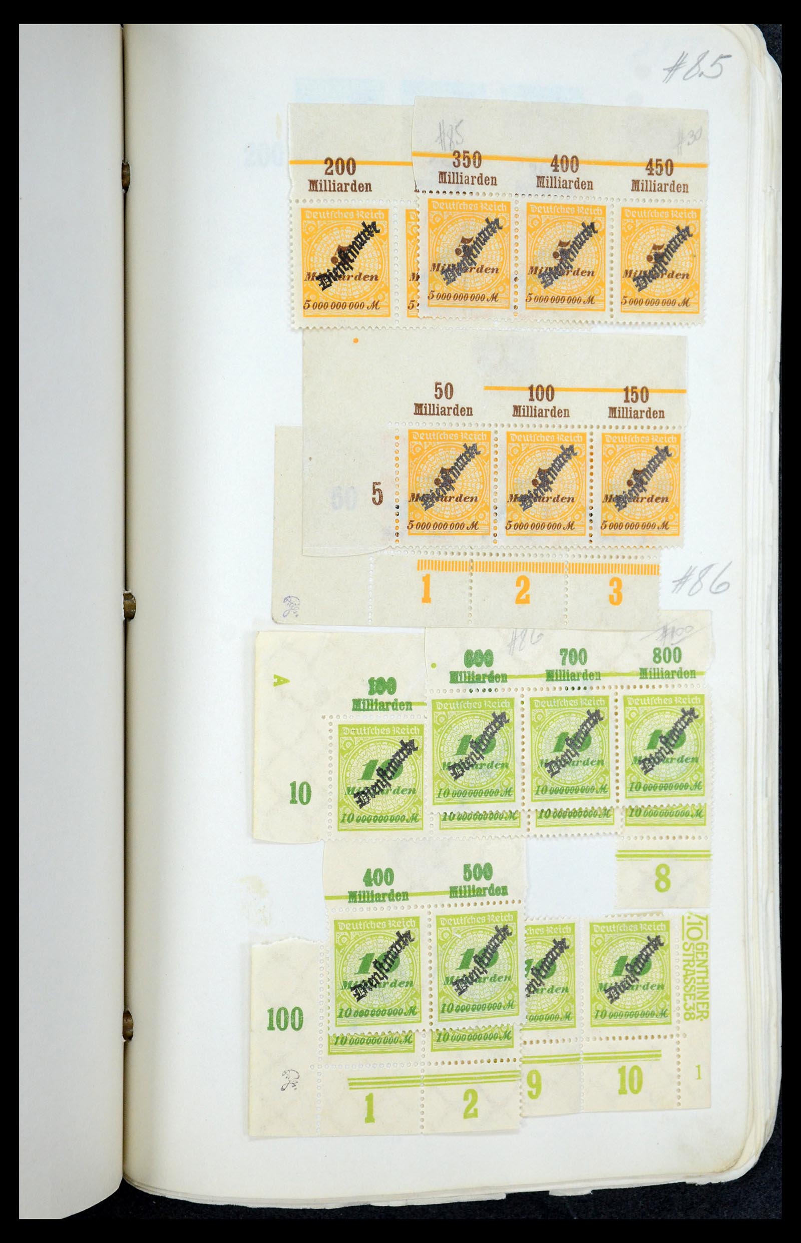 35565 744 - Postzegelverzameling 35565 Duitse Rijk infla 1919-1923.