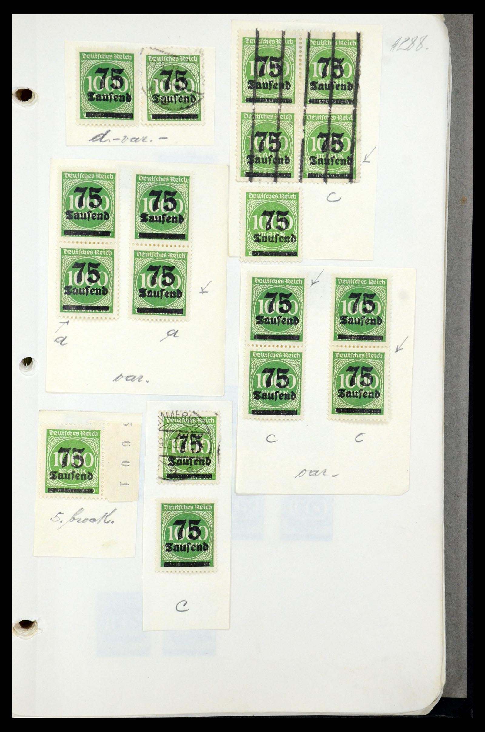 35565 800 - Postzegelverzameling 35565 Duitse Rijk infla 1919-1923.
