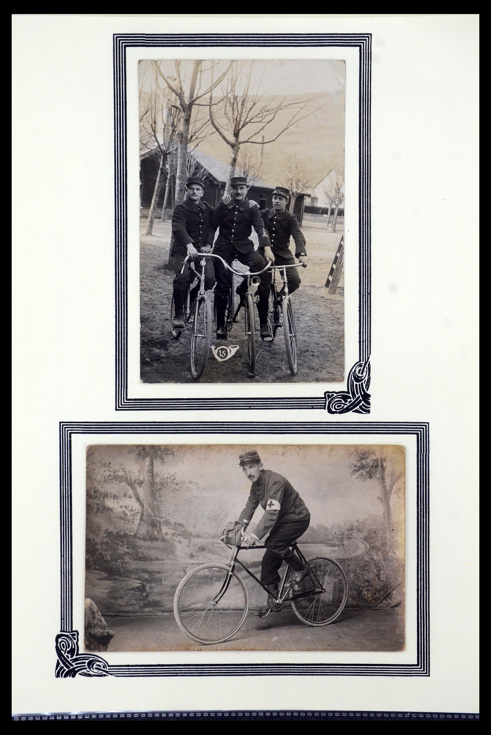 35569 002 - Postzegelverzameling 35569 Motief fietsen 1914-1918.