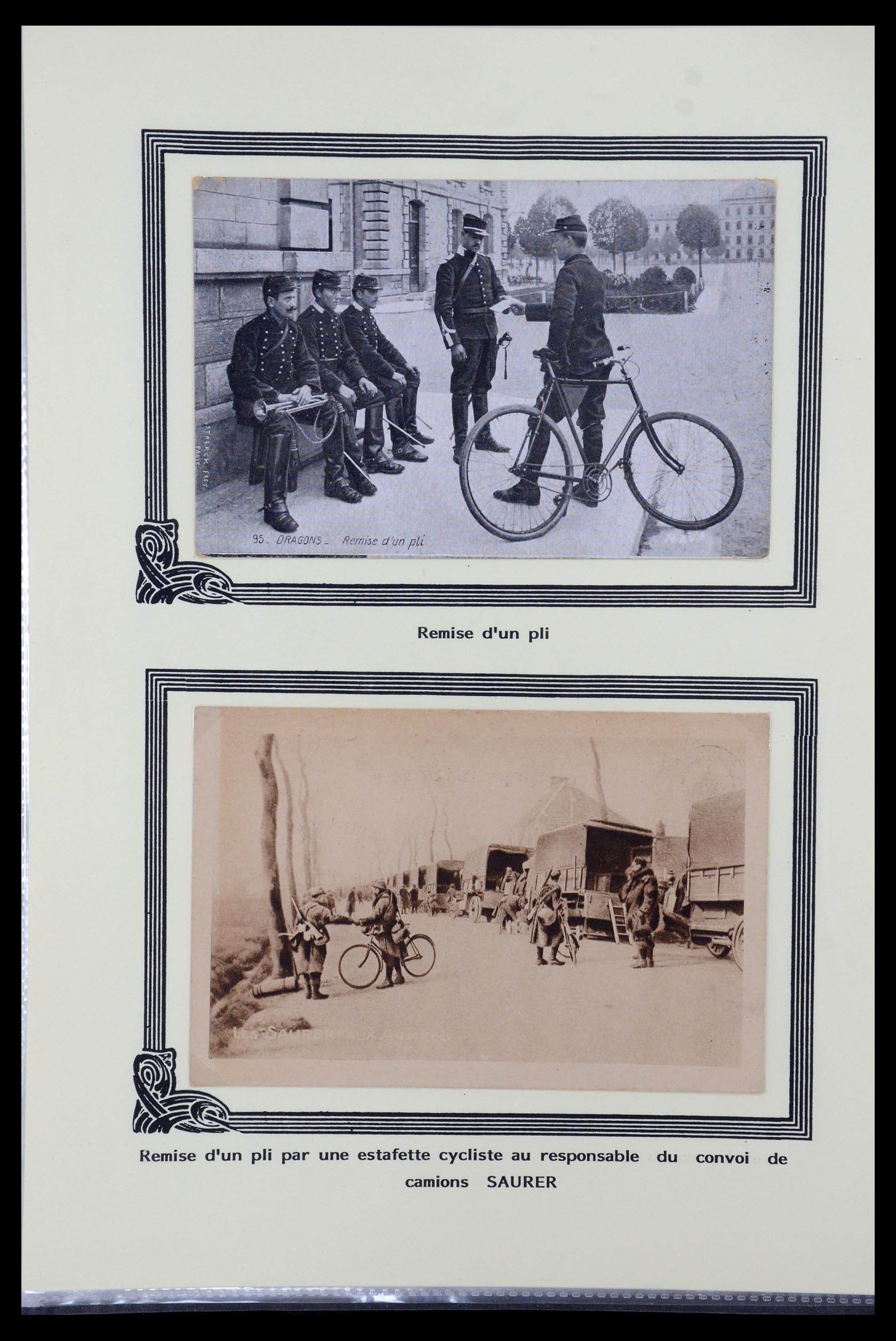 35569 004 - Postzegelverzameling 35569 Motief fietsen 1914-1918.