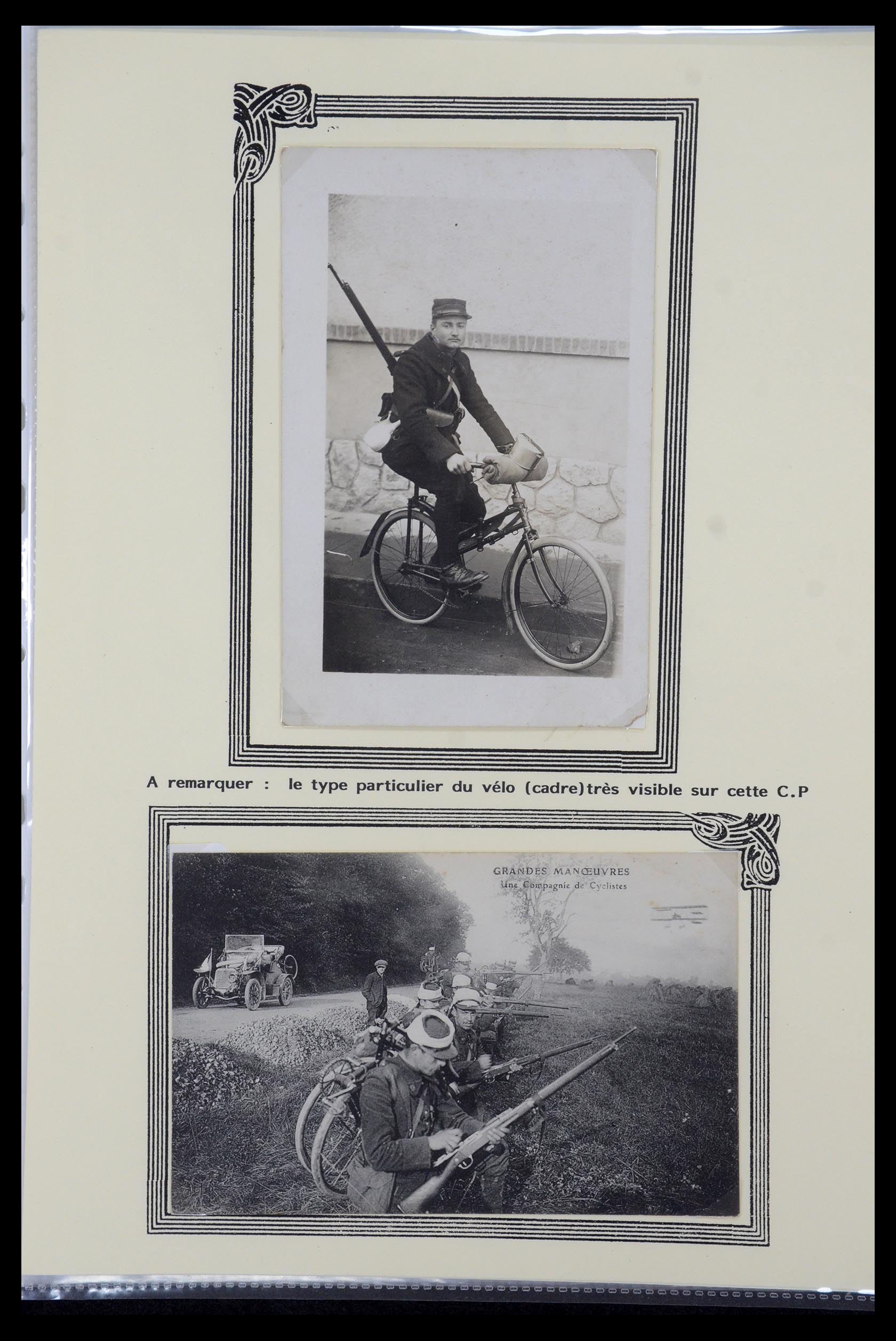 35569 019 - Postzegelverzameling 35569 Motief fietsen 1914-1918.