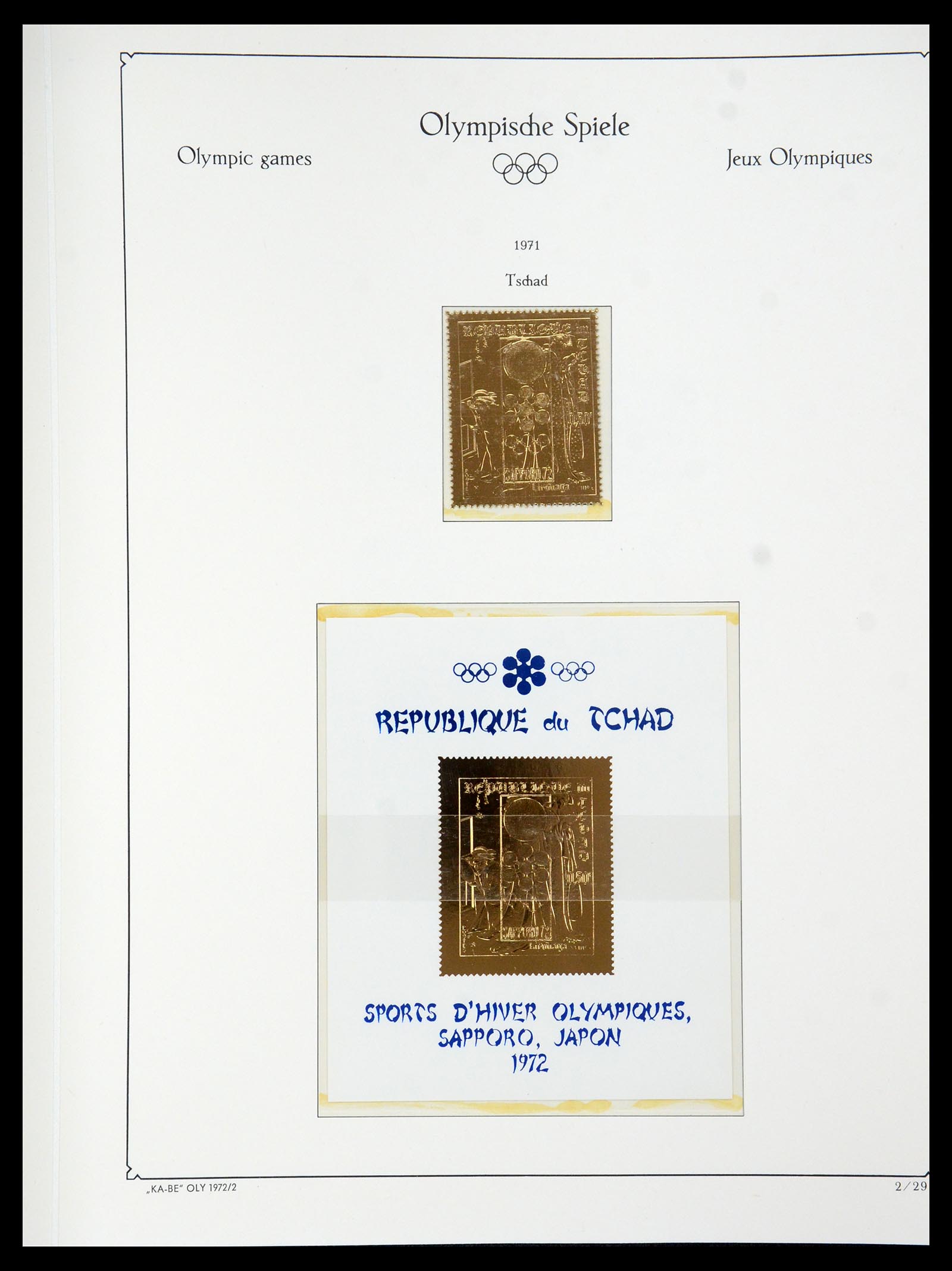 35593 121 - Postzegelverzameling 35593 Olympische Spelen 1972.