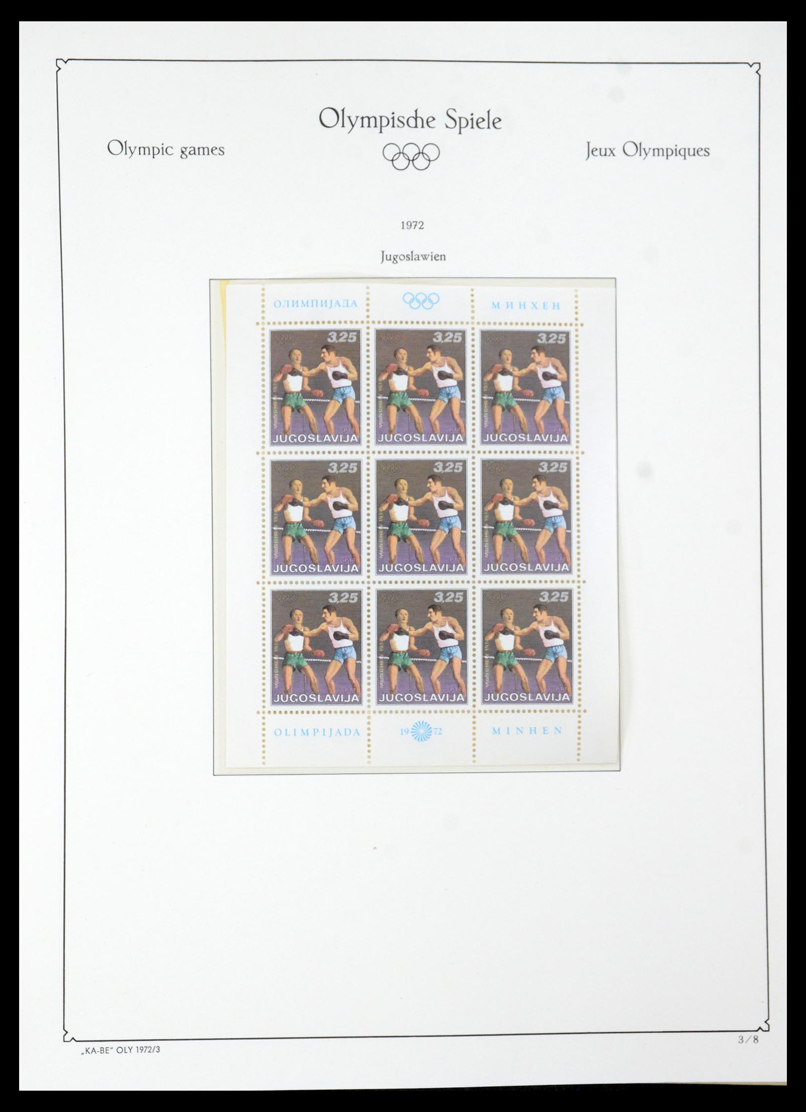 35593 132 - Postzegelverzameling 35593 Olympische Spelen 1972.