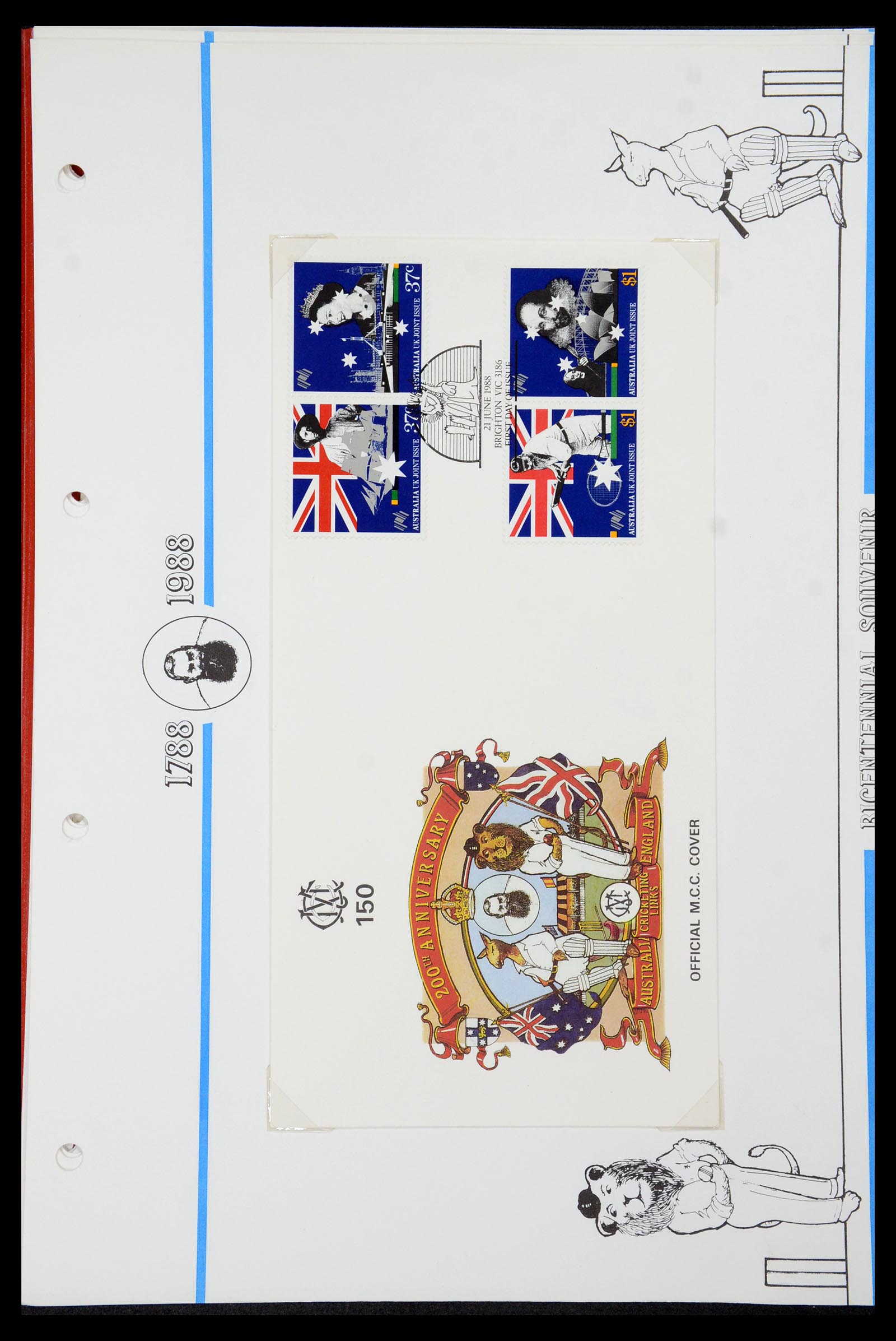 35594 340 - Postzegelverzameling 35594 Motief Cricket 1962-1996.