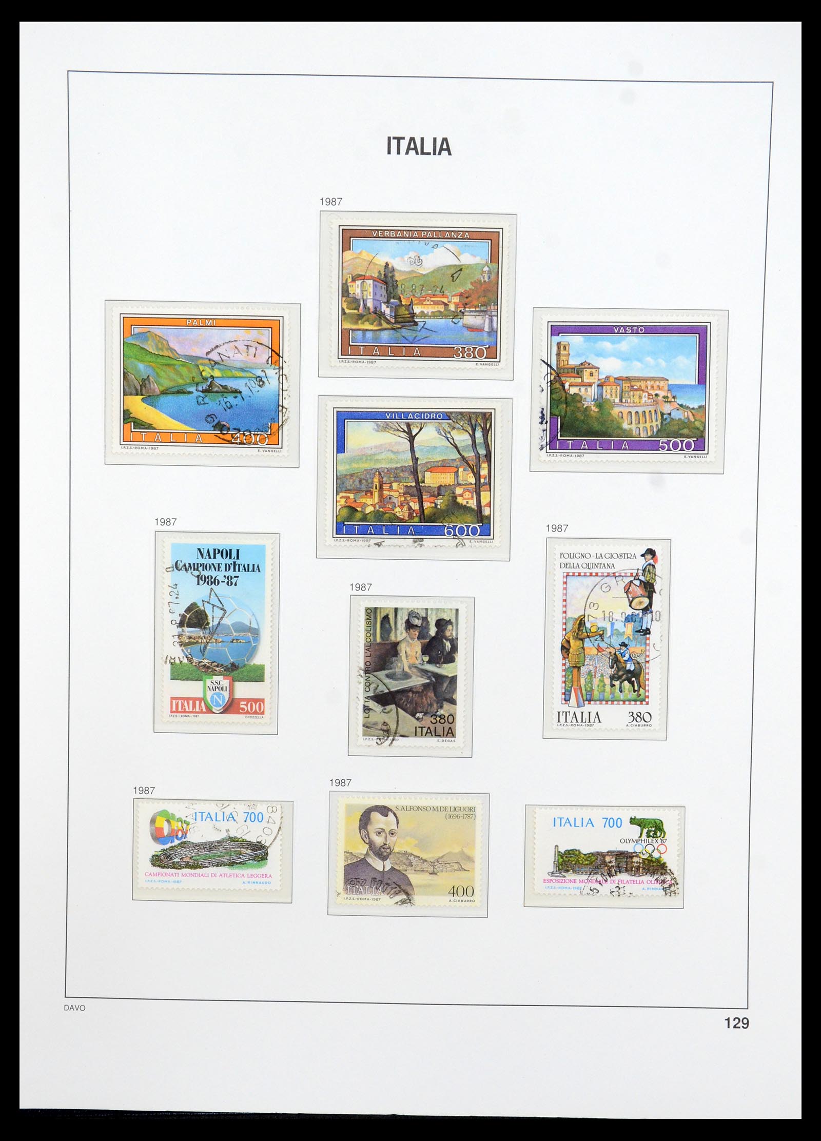 35603 143 - Postzegelverzameling 35603 Italië 1862-1991.