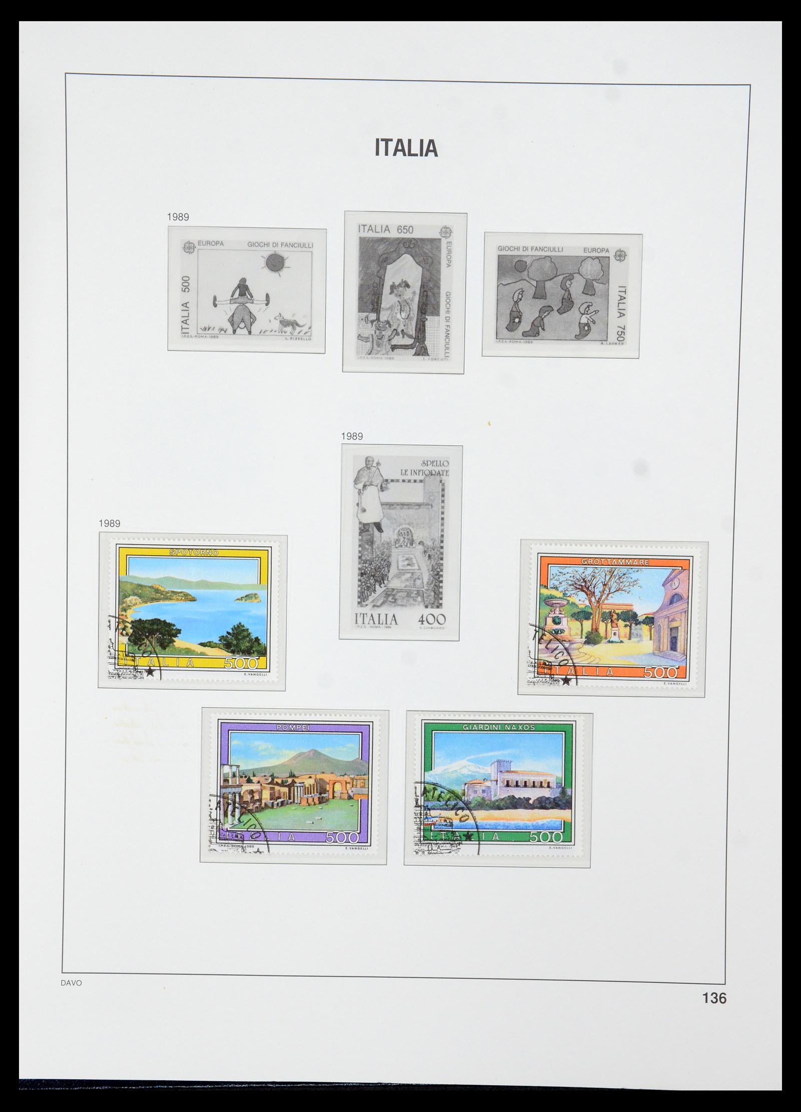 35603 150 - Postzegelverzameling 35603 Italië 1862-1991.
