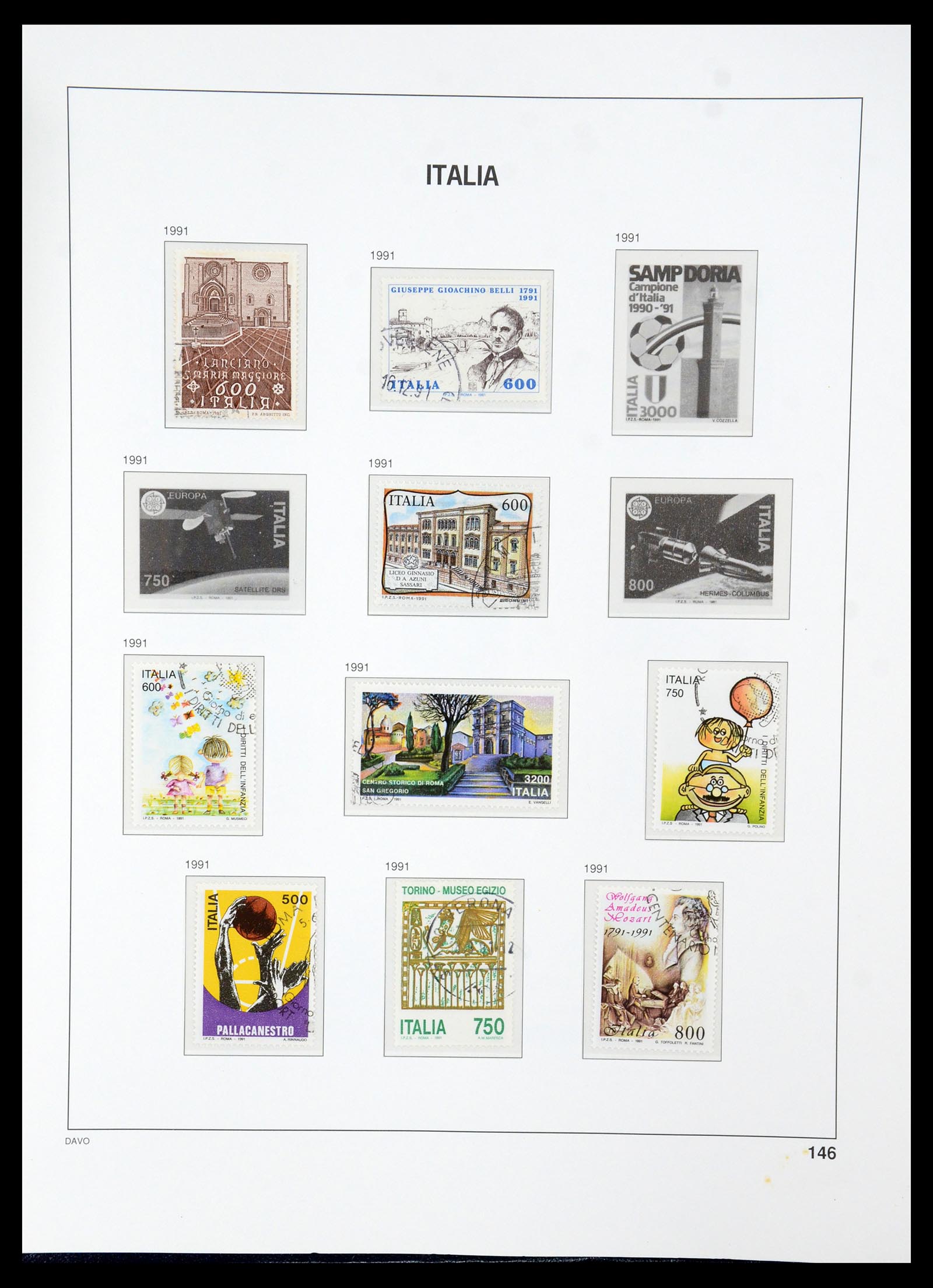 35603 159 - Postzegelverzameling 35603 Italië 1862-1991.
