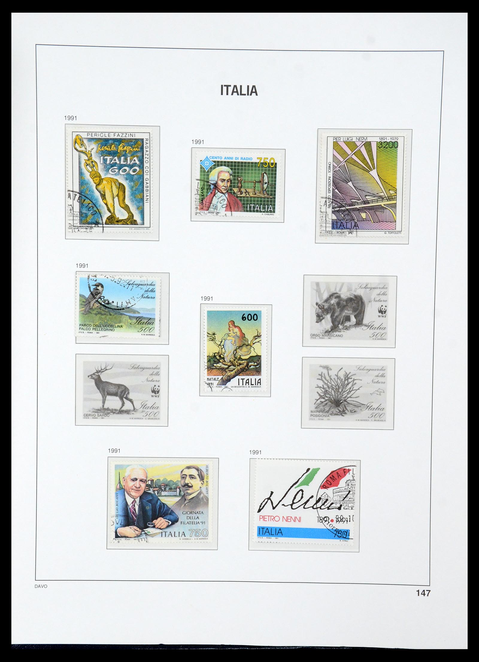35603 160 - Postzegelverzameling 35603 Italië 1862-1991.