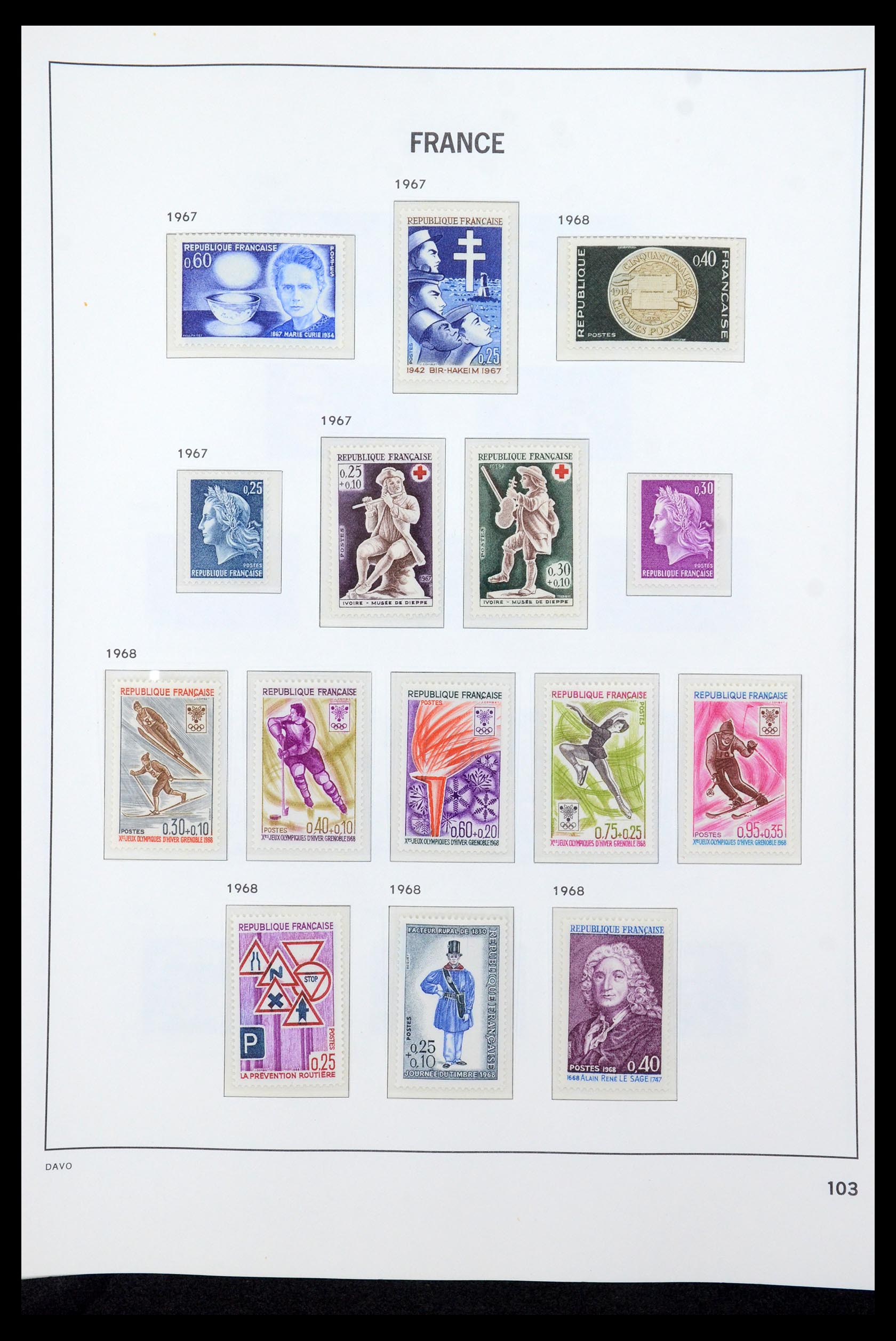 35610 121 - Postzegelverzameling 35610 Frankrijk 1849-1980.