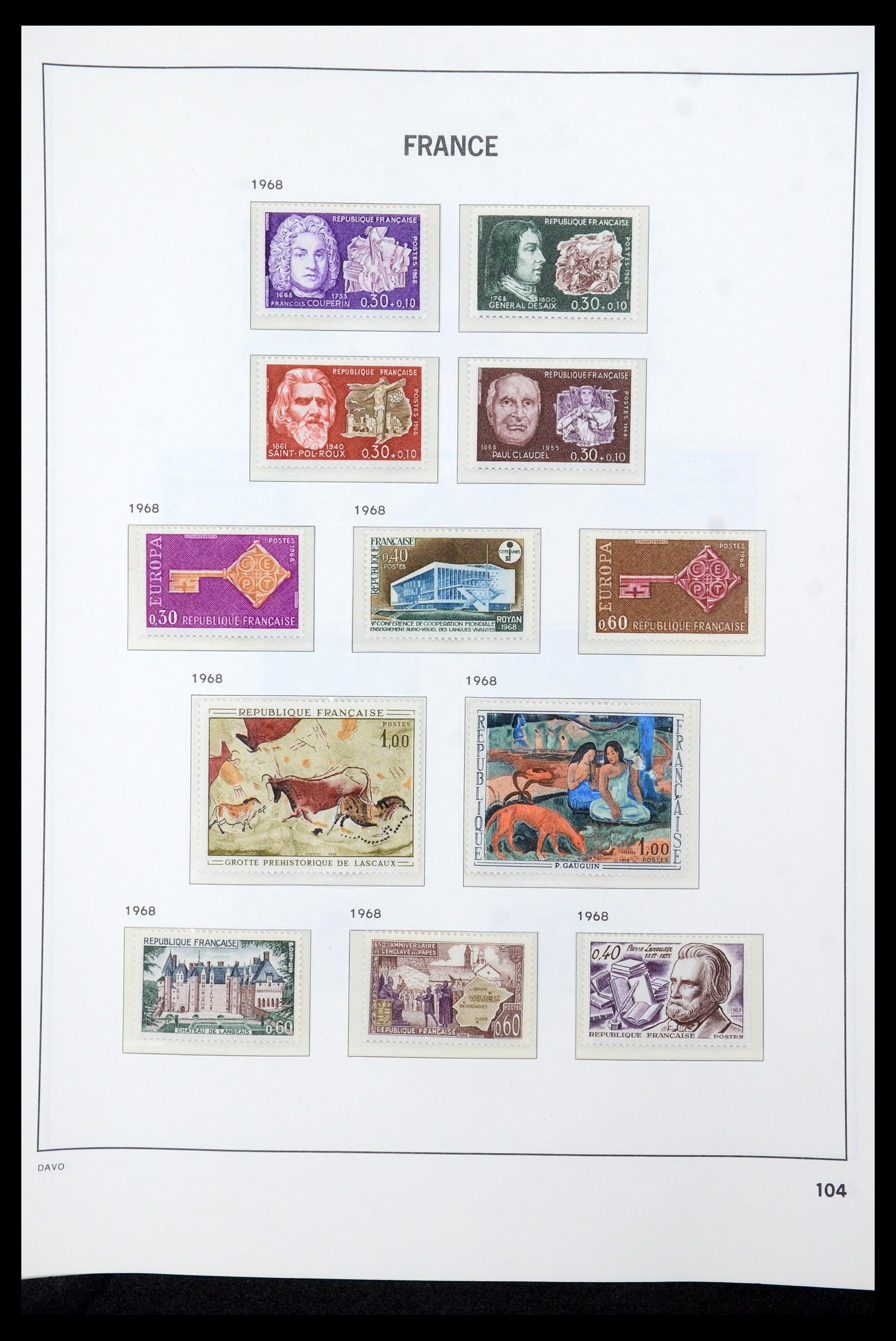 35610 122 - Postzegelverzameling 35610 Frankrijk 1849-1980.