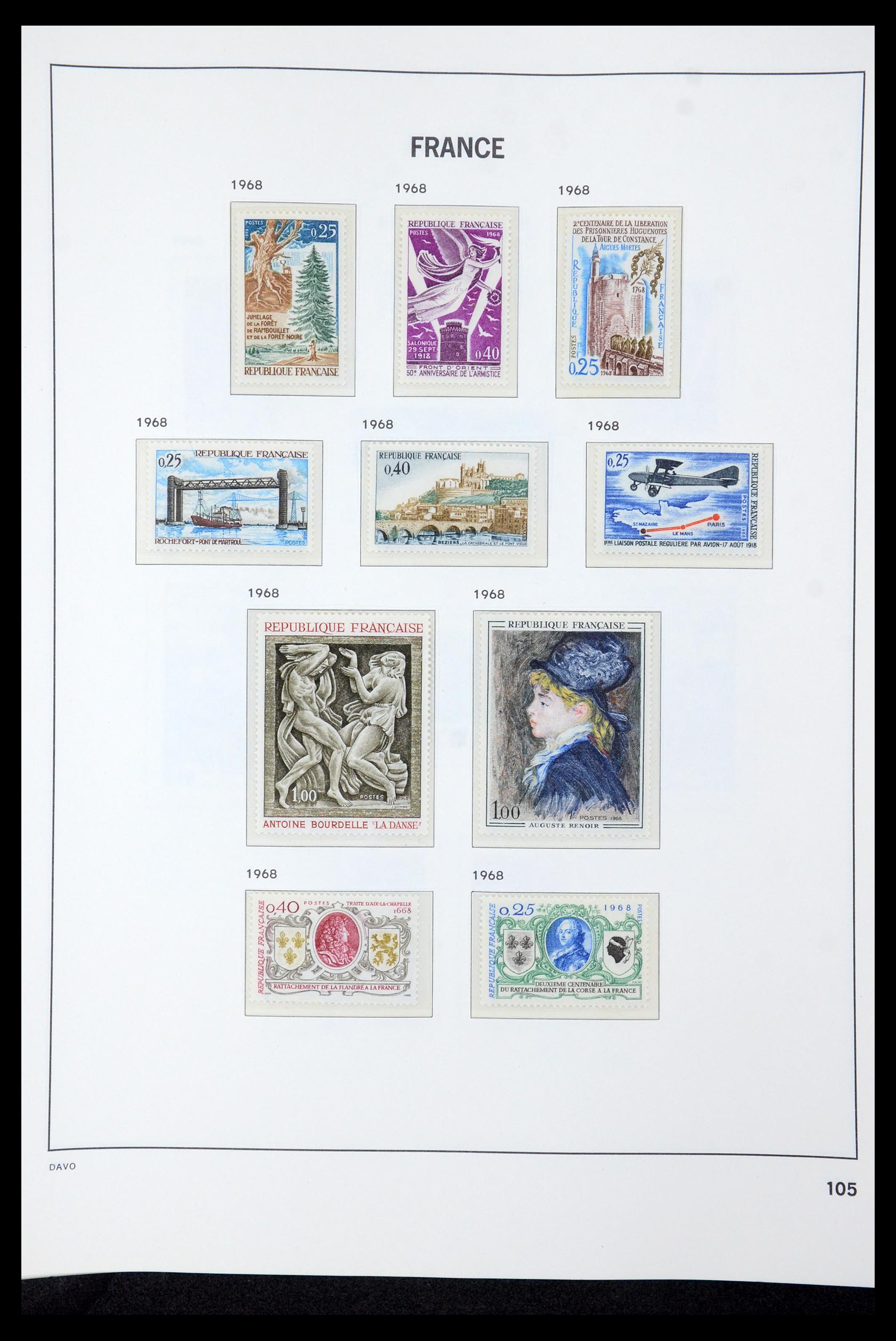 35610 123 - Postzegelverzameling 35610 Frankrijk 1849-1980.