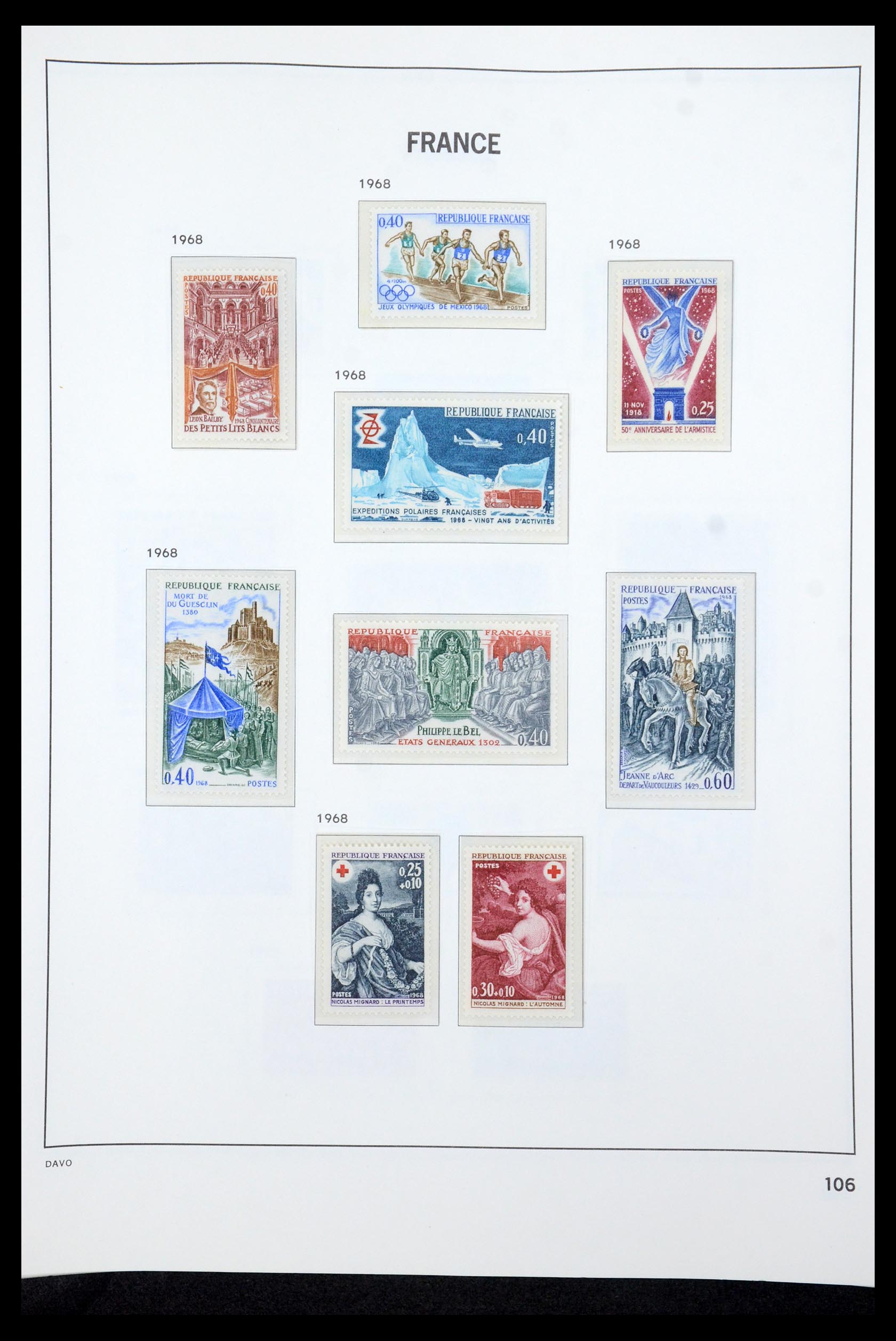 35610 124 - Postzegelverzameling 35610 Frankrijk 1849-1980.