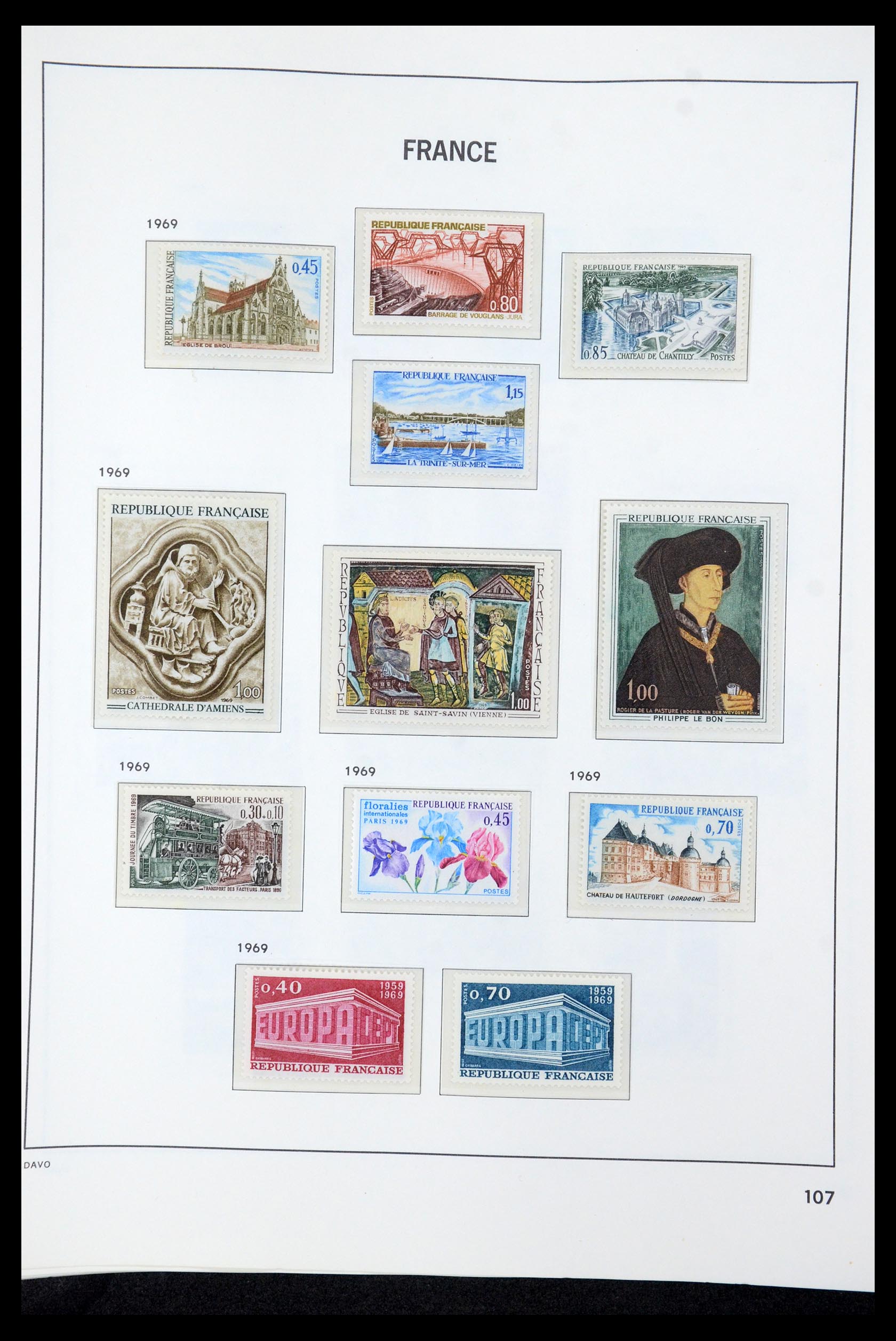 35610 125 - Postzegelverzameling 35610 Frankrijk 1849-1980.