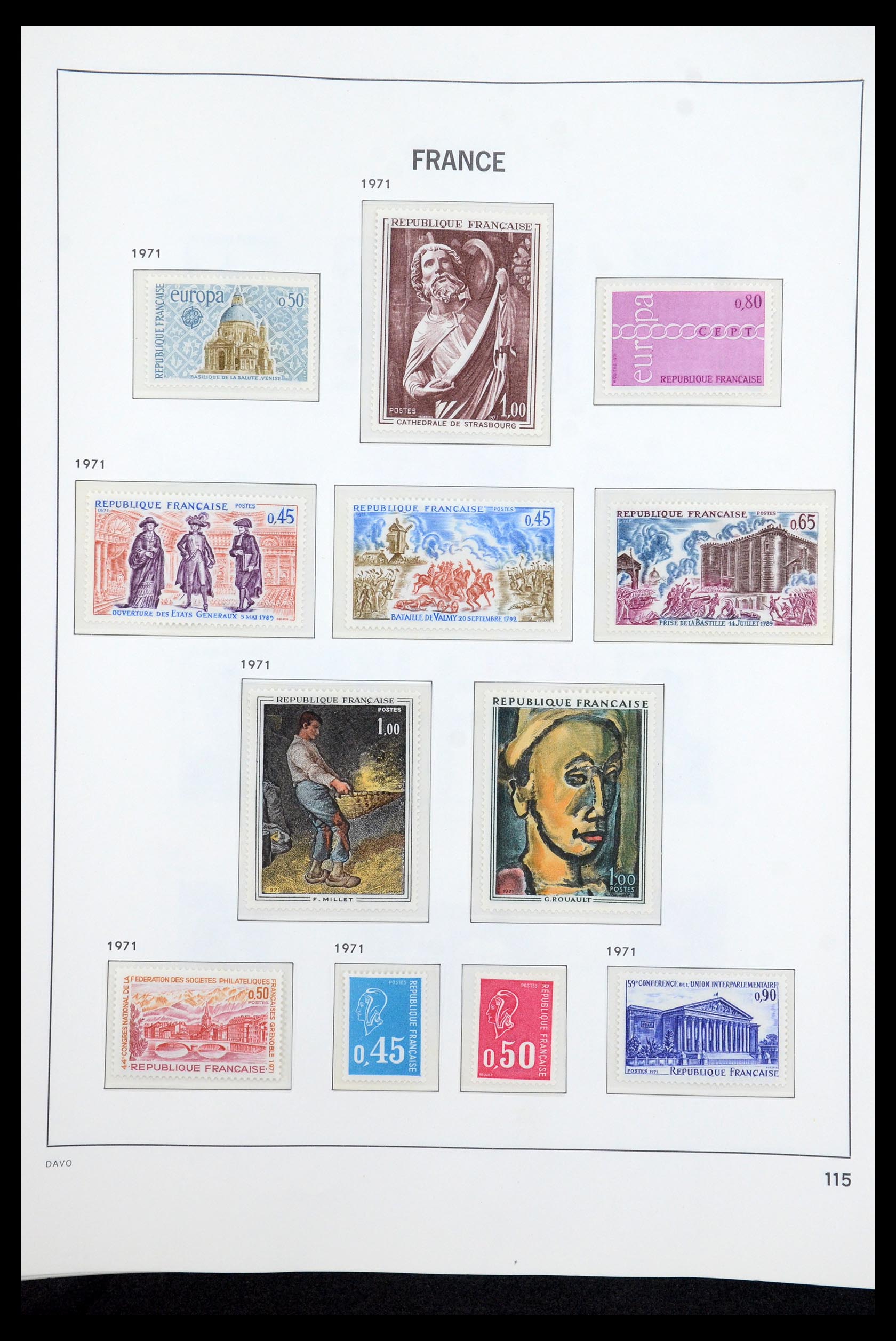 35610 133 - Postzegelverzameling 35610 Frankrijk 1849-1980.