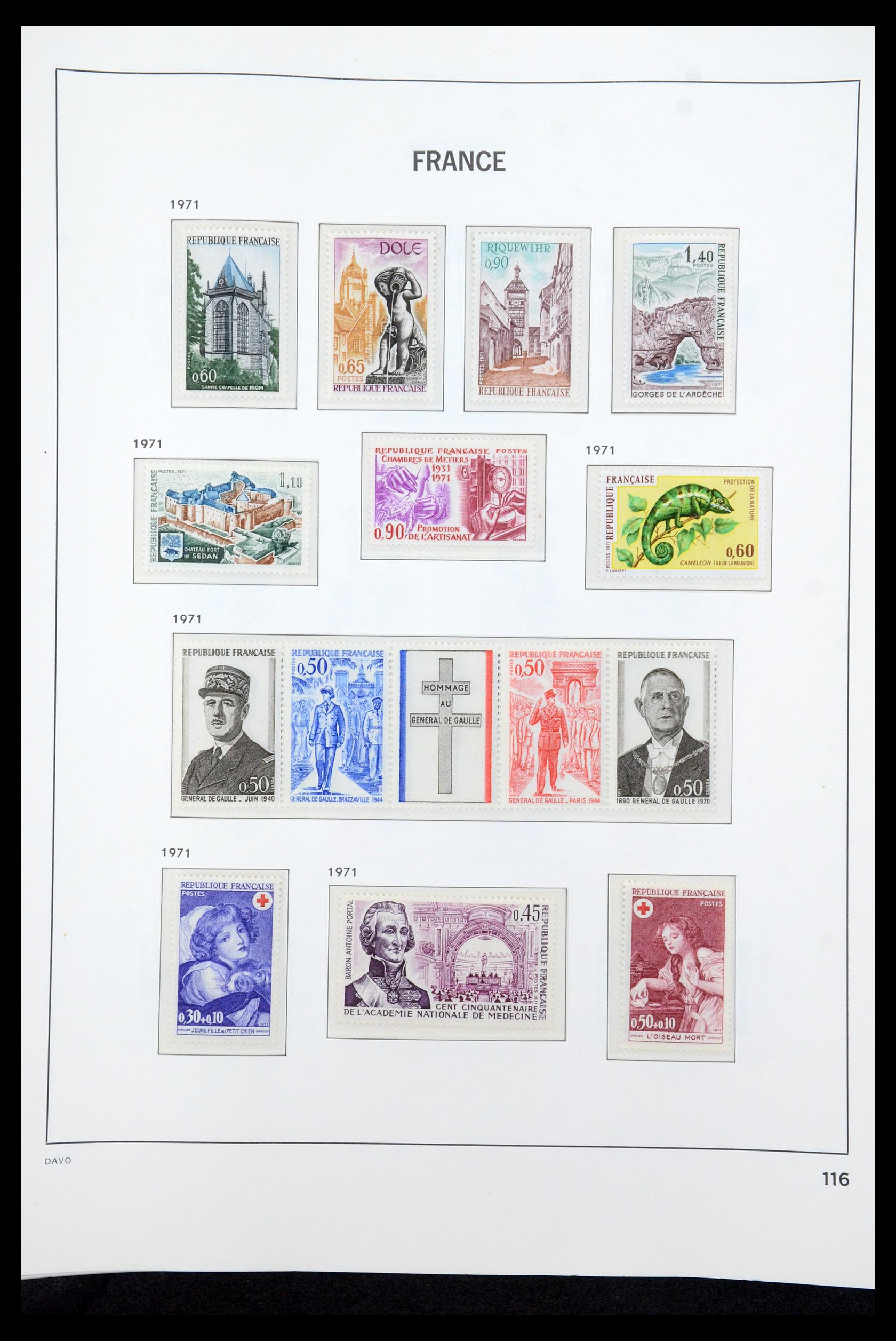 35610 134 - Postzegelverzameling 35610 Frankrijk 1849-1980.