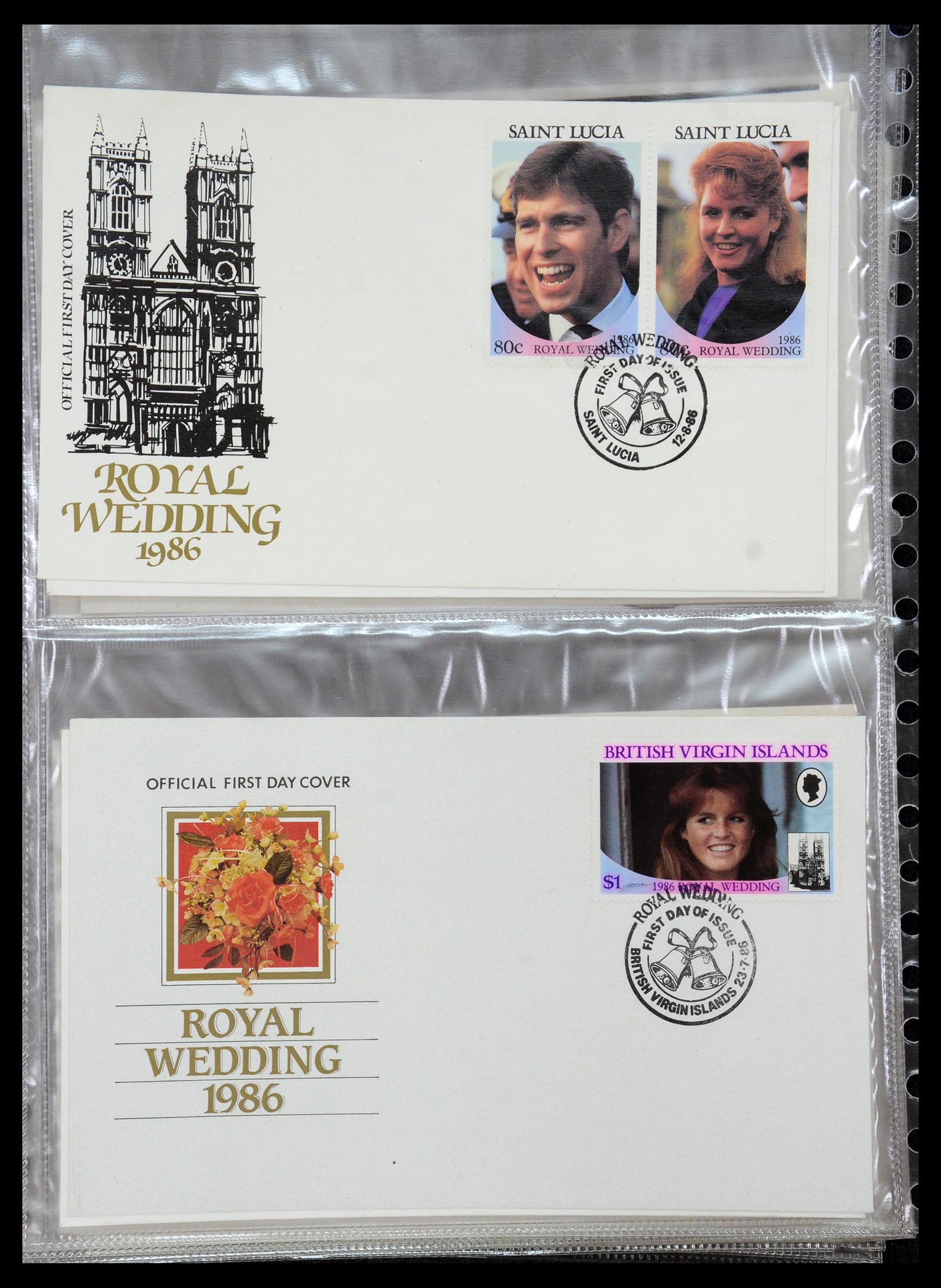 35636 082 - Postzegelverzameling 35636 Engelse koloniën.