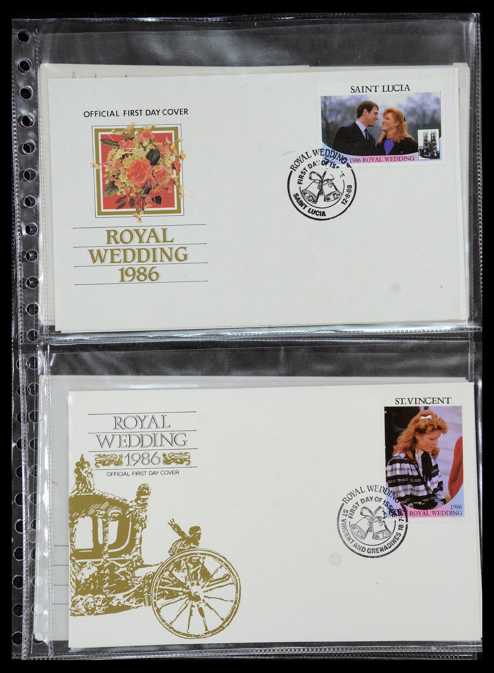 35636 097 - Postzegelverzameling 35636 Engelse koloniën.