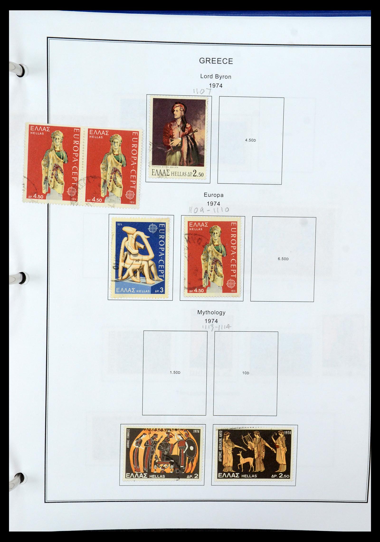 35679 103 - Postzegelverzameling 35679 Griekenland en gebieden 1861-1999.