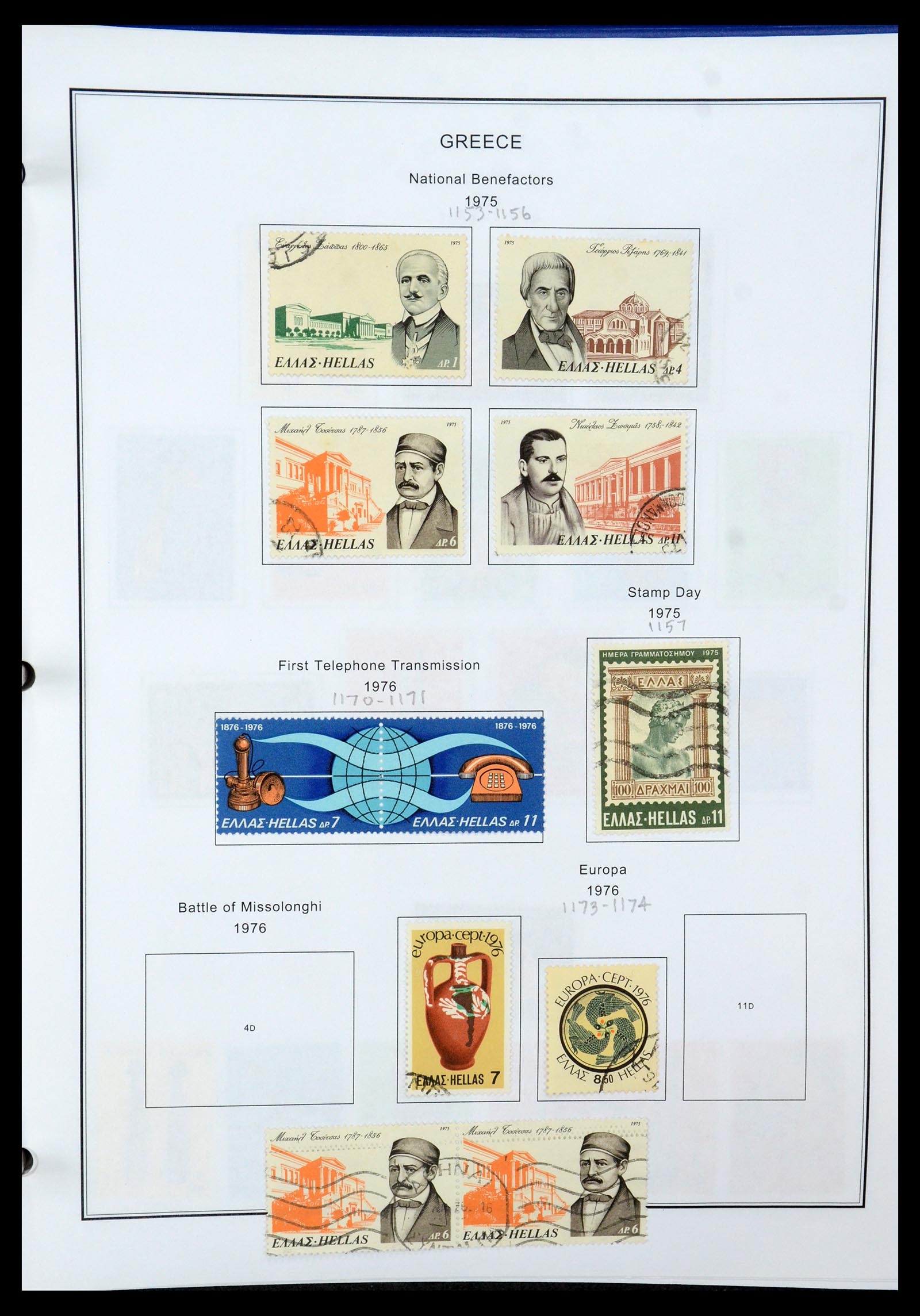 35679 107 - Postzegelverzameling 35679 Griekenland en gebieden 1861-1999.