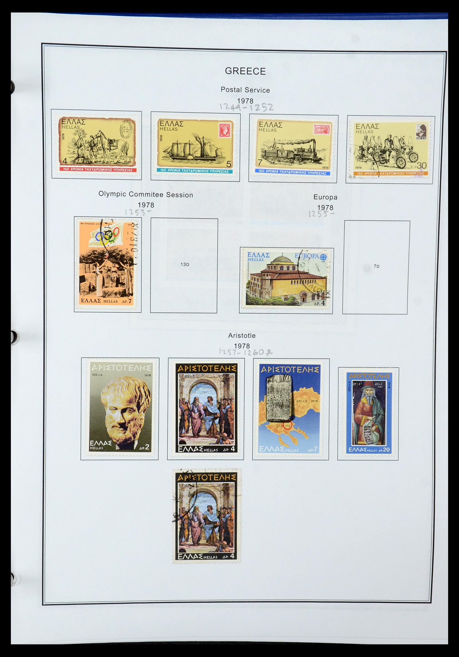 35679 116 - Postzegelverzameling 35679 Griekenland en gebieden 1861-1999.