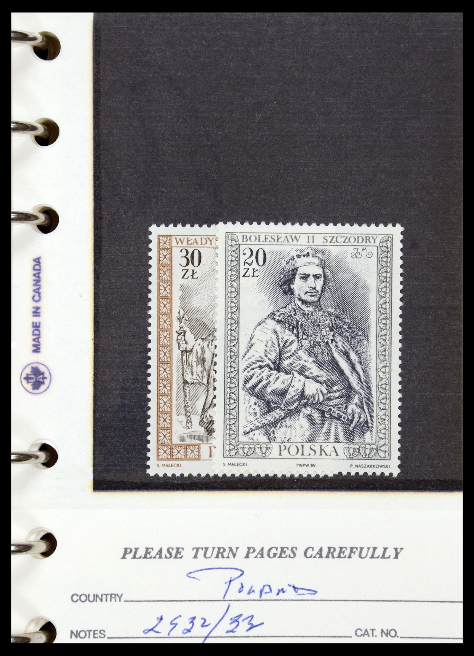 35683 219 - Postzegelverzameling 35683 Polen 1939-1990.