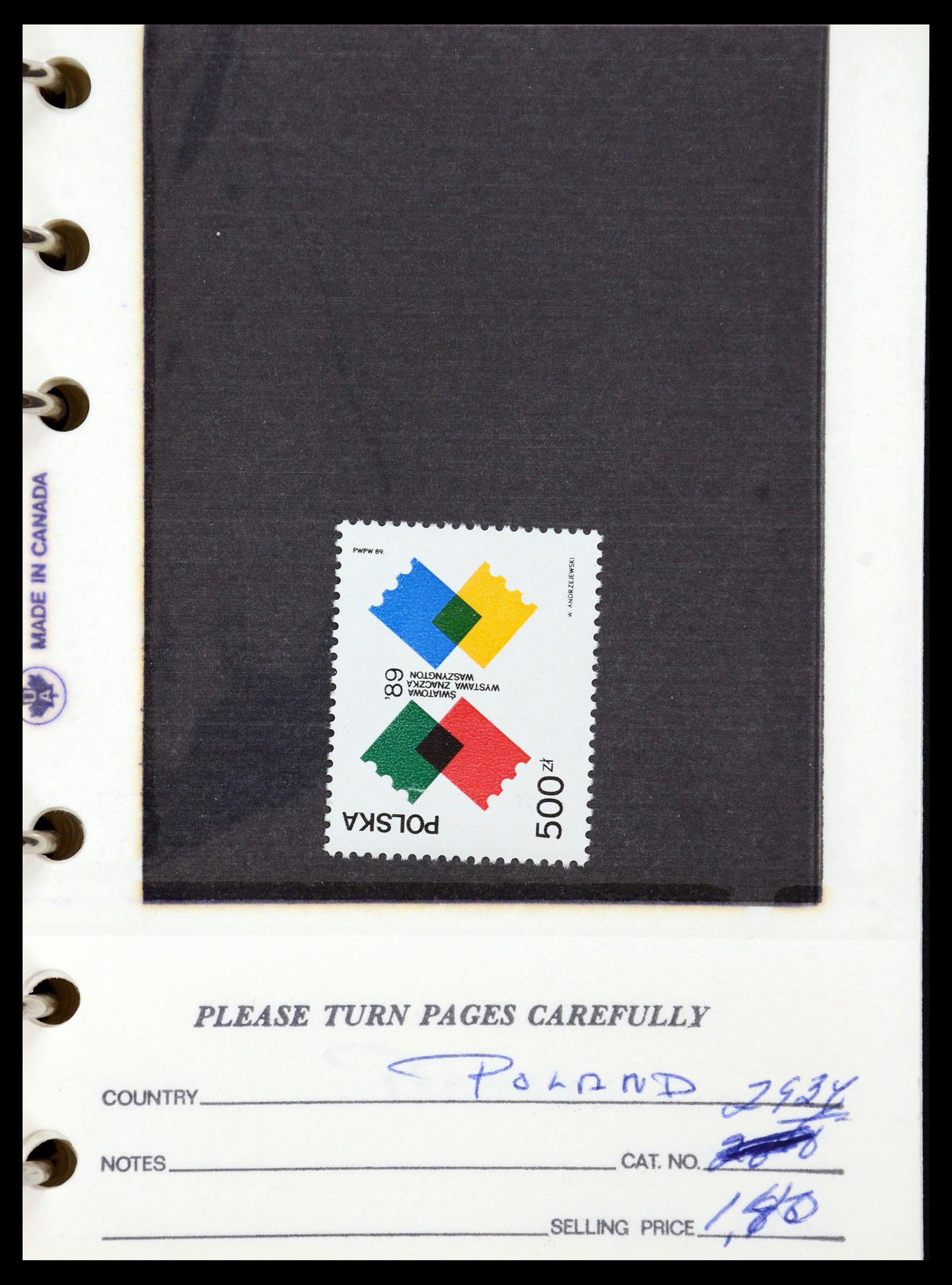 35683 221 - Postzegelverzameling 35683 Polen 1939-1990.
