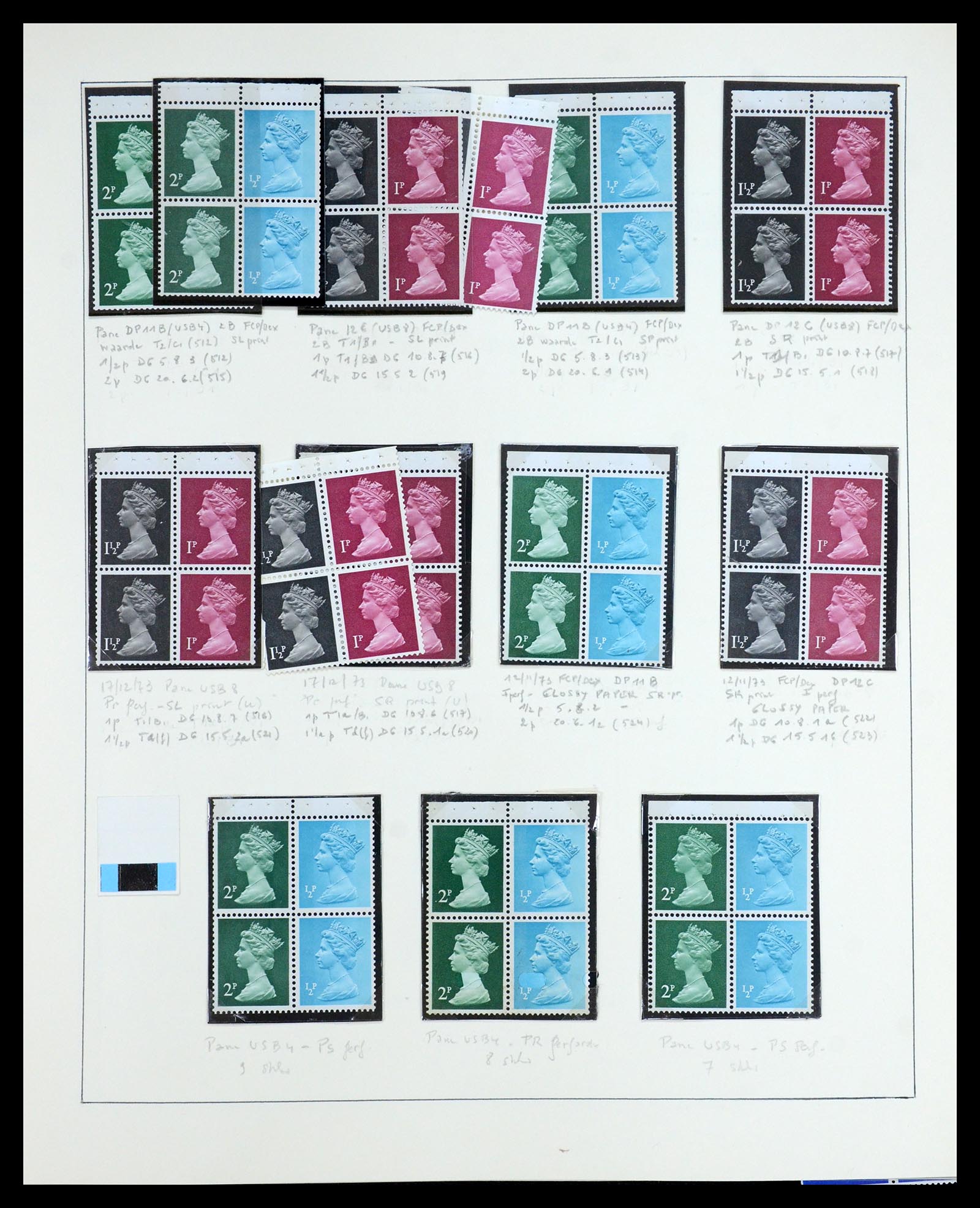 35700 061 - Postzegelverzameling 35700 Engeland machins 1971-2018!!