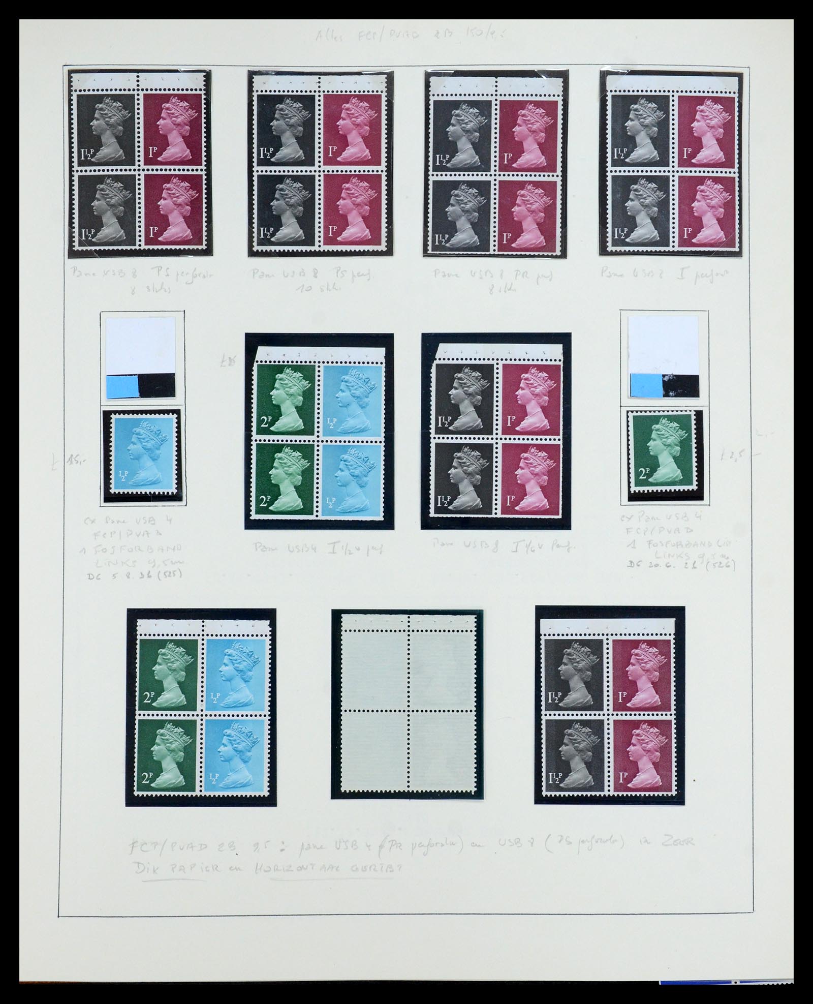 35700 062 - Postzegelverzameling 35700 Engeland machins 1971-2018!!