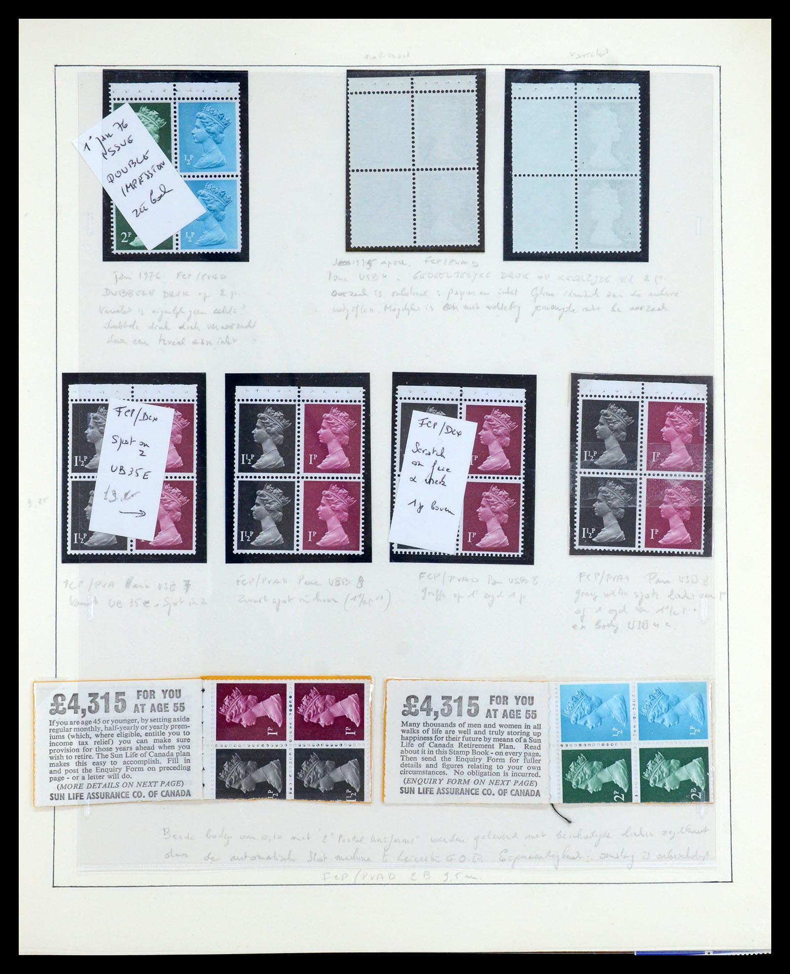 35700 064 - Postzegelverzameling 35700 Engeland machins 1971-2018!!