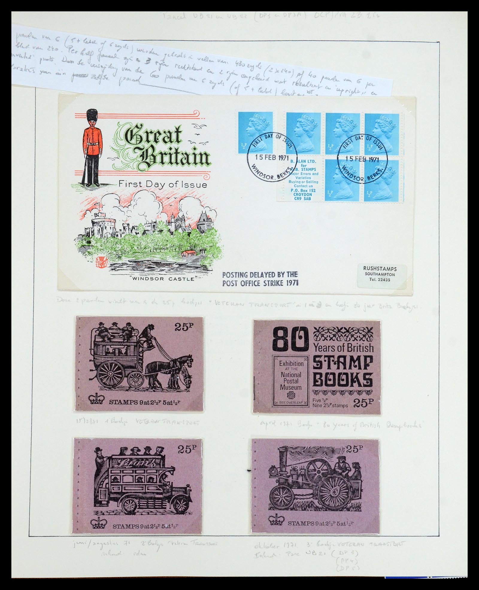 35700 065 - Postzegelverzameling 35700 Engeland machins 1971-2018!!