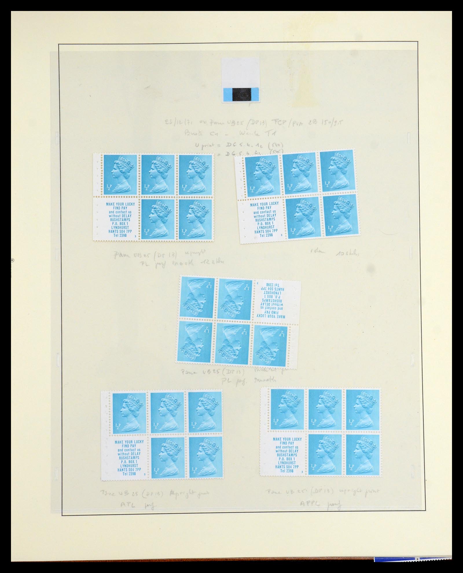 35700 074 - Postzegelverzameling 35700 Engeland machins 1971-2018!!